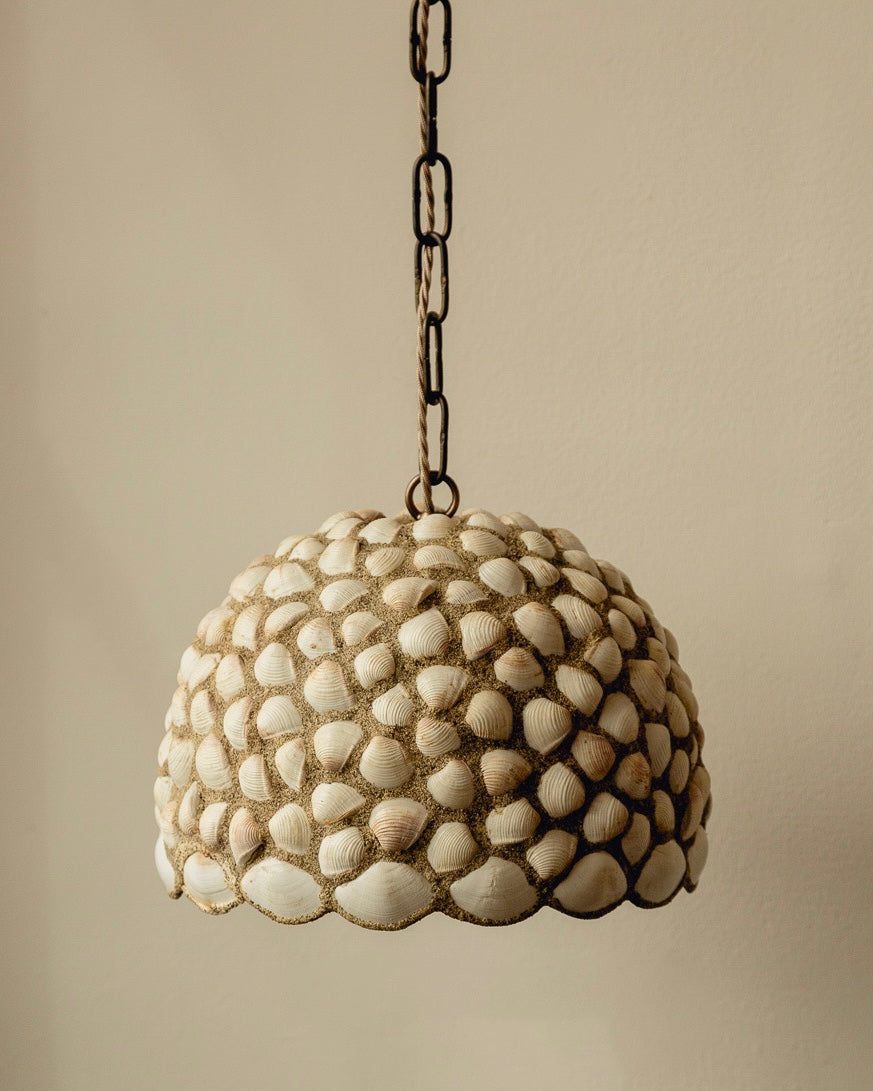 Mid Century Shell Pendant Light