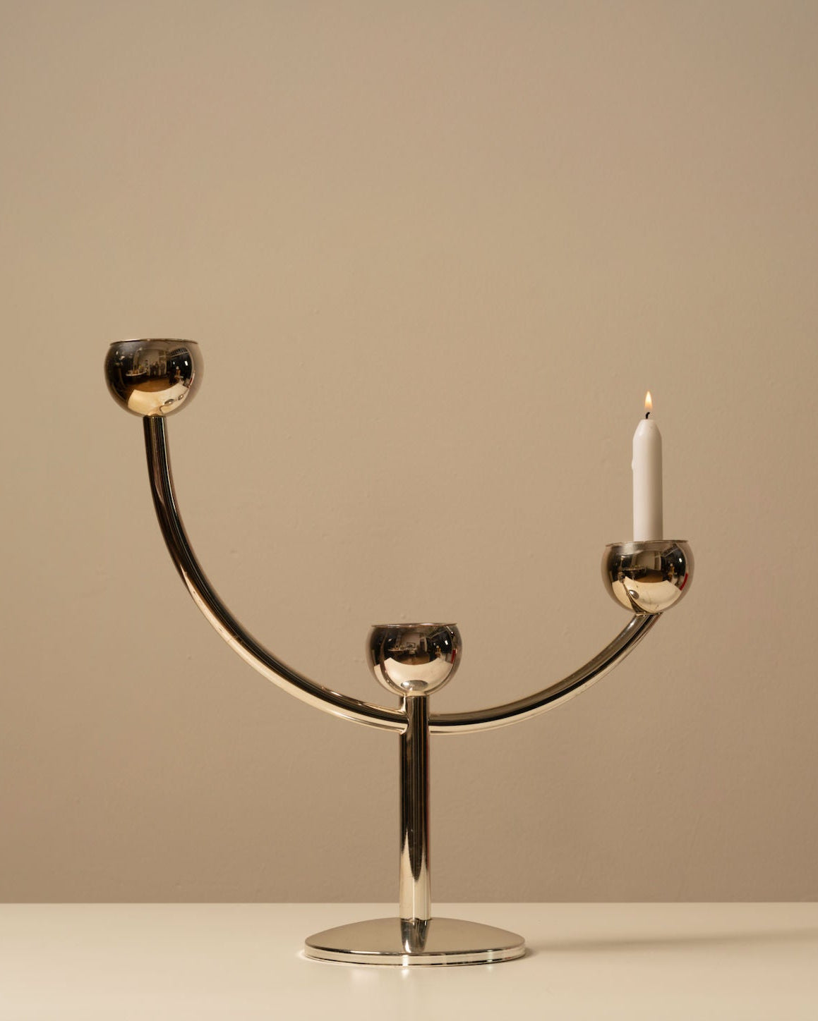 Vintage Modernist Candelholder