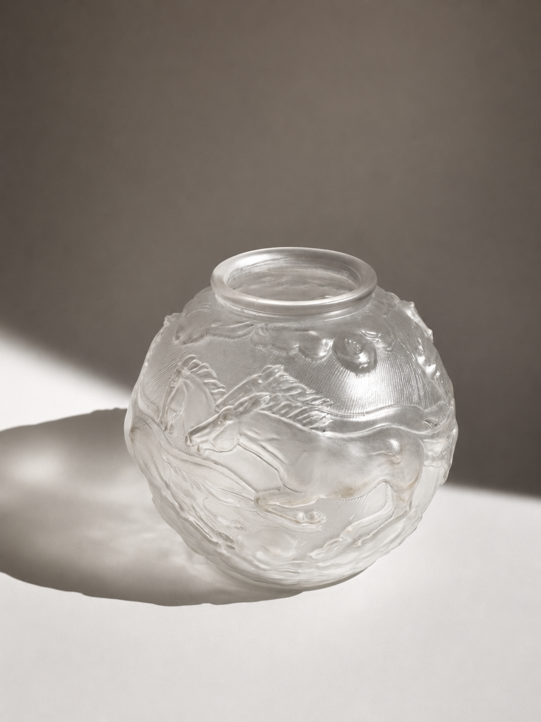 Galloping Horses Art Deco Vase by Karl Zentner | Czechoslovakia, c. 1930s by Trove Paris | The Oblist