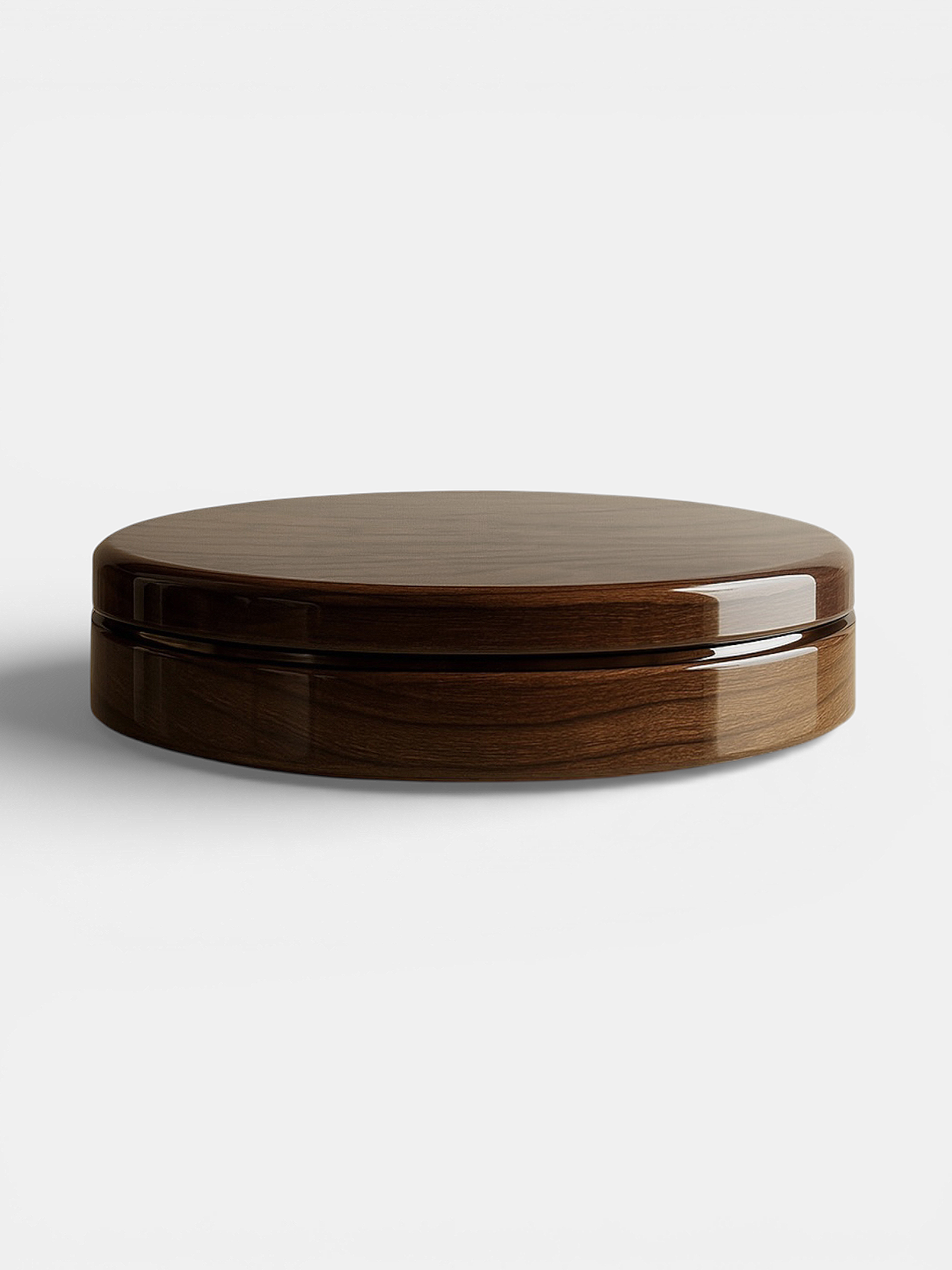 Yoyo Wooden Coffee Table by Marbera | The Oblist — handcrafted walnut finish