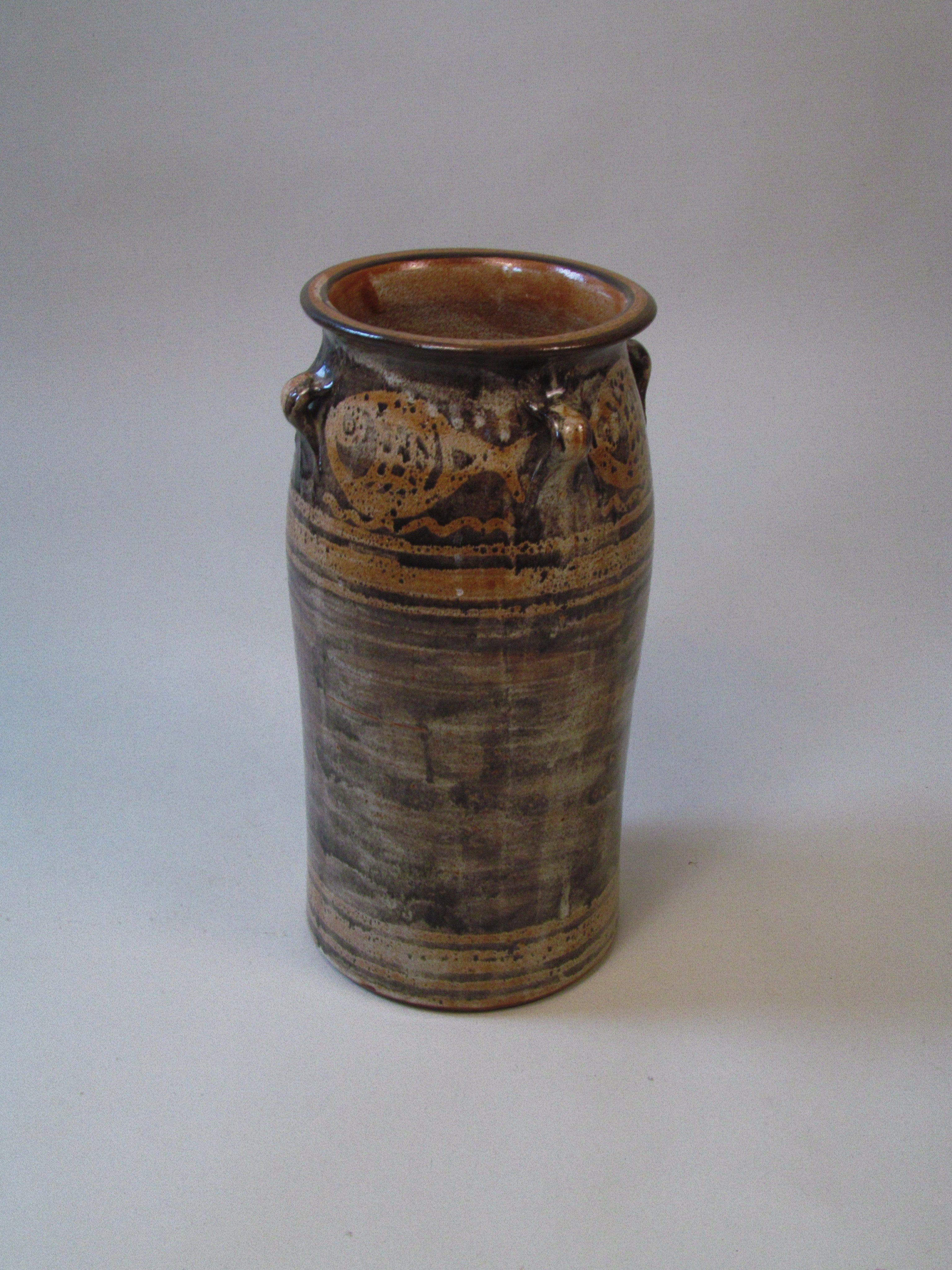 Large Studio Pottery Jar – Paul Whalley, Devon by Myakin | The Oblist — handcrafted stoneware, earthy tones
