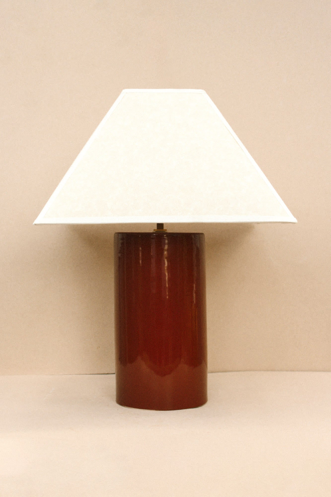 Hacienda Lamp (Cacao) by Casa Veronica | The Oblist — handcrafted ceramic, warm brown color