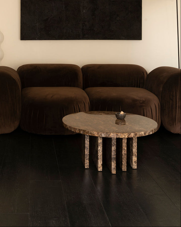 Marble Coffee Table Object091 by NG DESIGN | The Oblist — brown marble, modern design