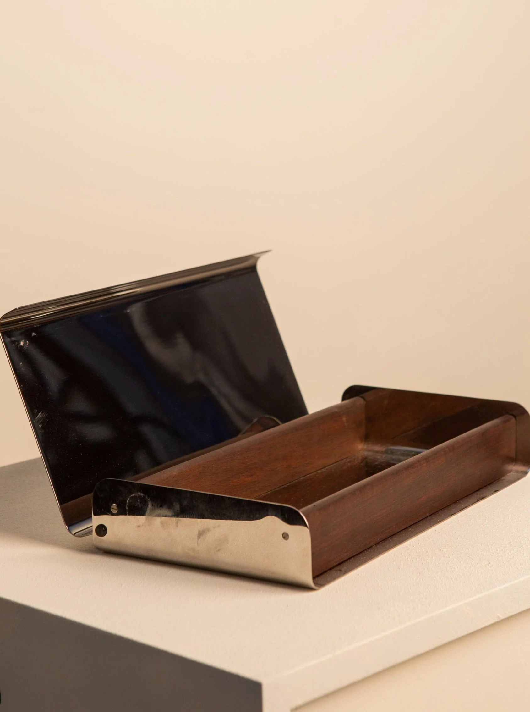 Vintage 1960's Rodi Box designed by Enzo Mari for Danese Milano, a sleek and functional storage solution for home or office