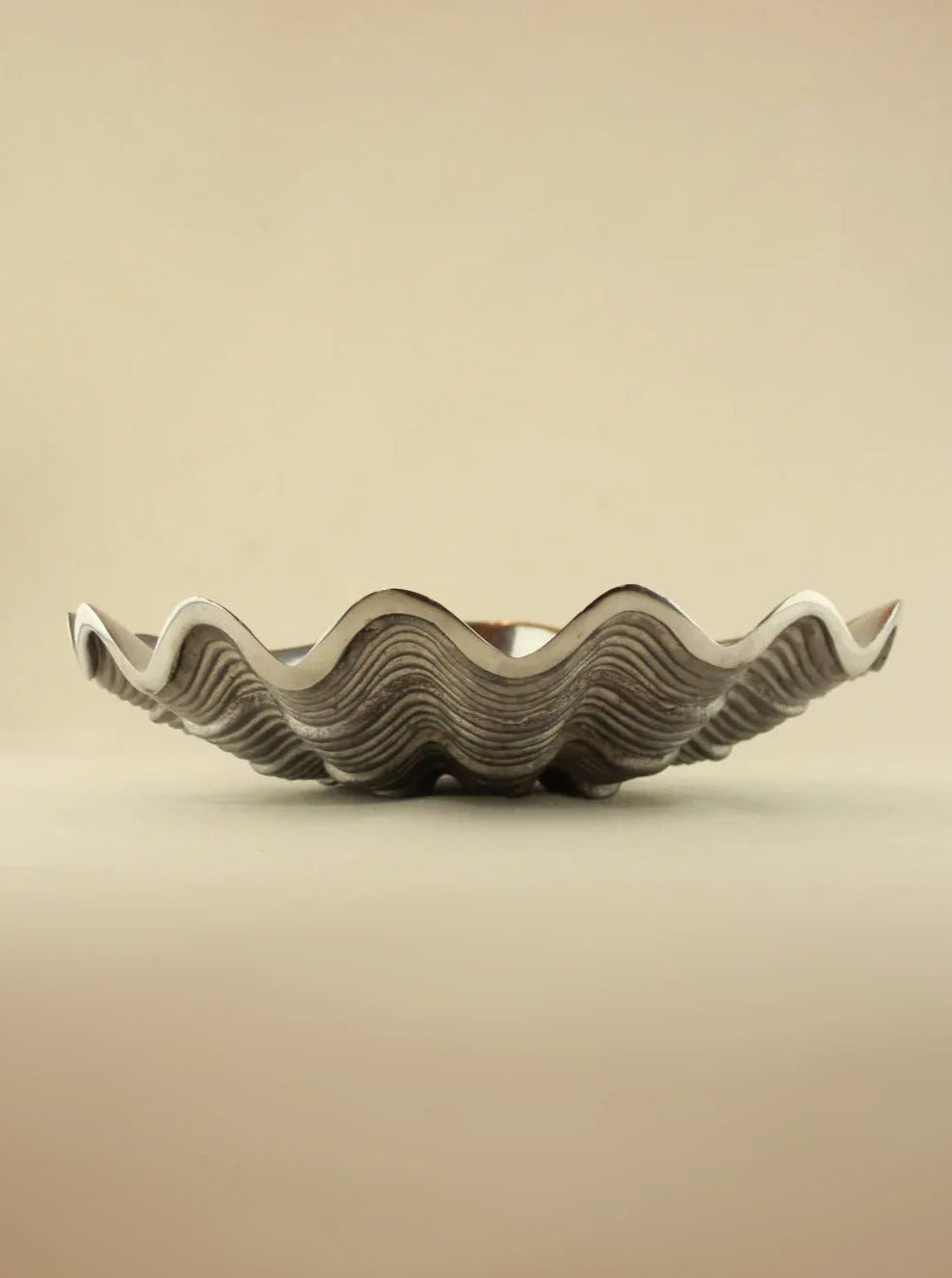 Shell Decorative Bowl with Mother of Pearl Inlay and Intricate Carvings