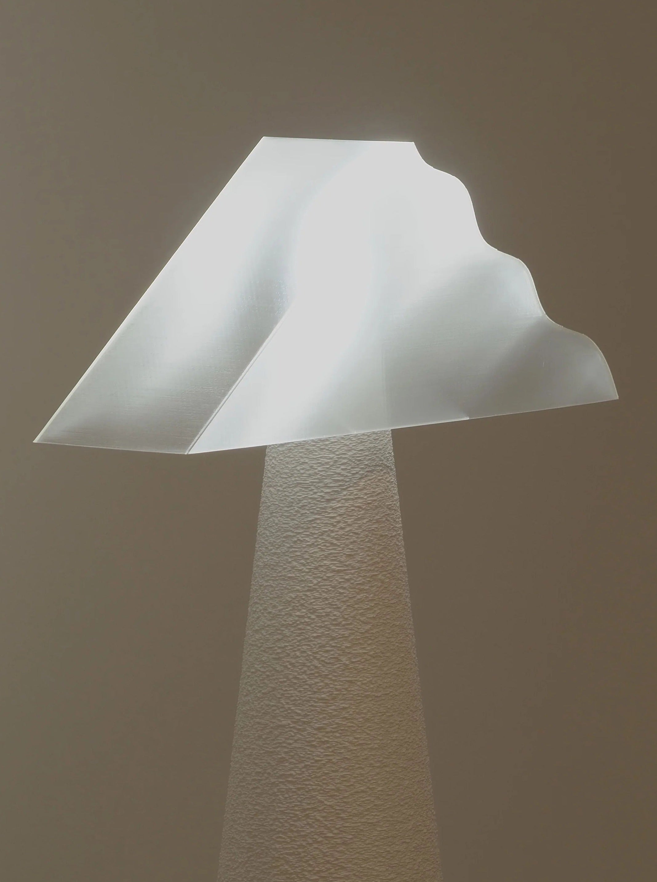 Glowing cloud lamp with soft, warm LED lights