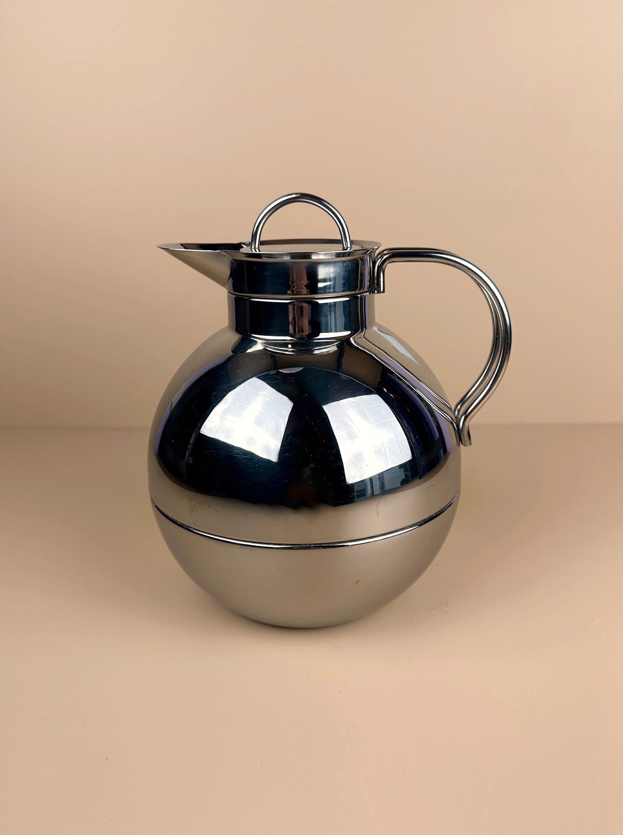 Vintage 1980s Ole Palsby Chrome Thermos Flask designed for Alfi Denmark