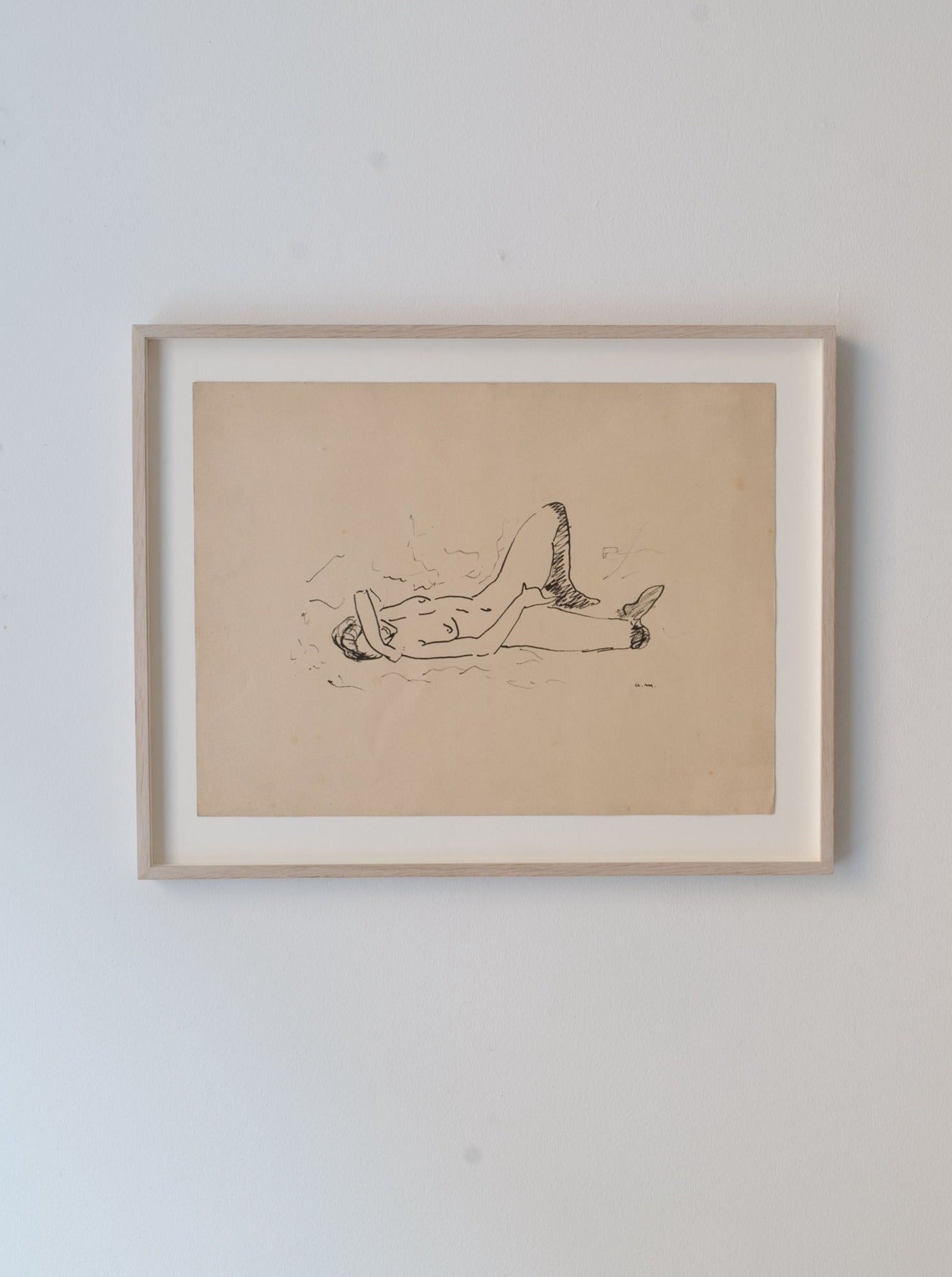 Colorful and detailed sketch of a model by artist Albert Marquet