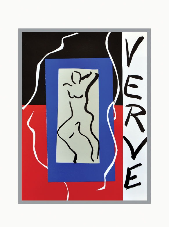 The cover of Verve: The Ultimate Review of Art and Literature (1937-1960) featuring colorful abstract artwork and bold typography