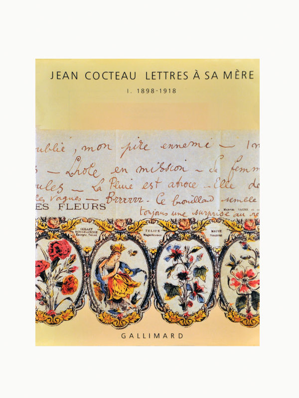 Jean Cocteau: Lettres à sa Mère book cover with elegant typography and vintage design
