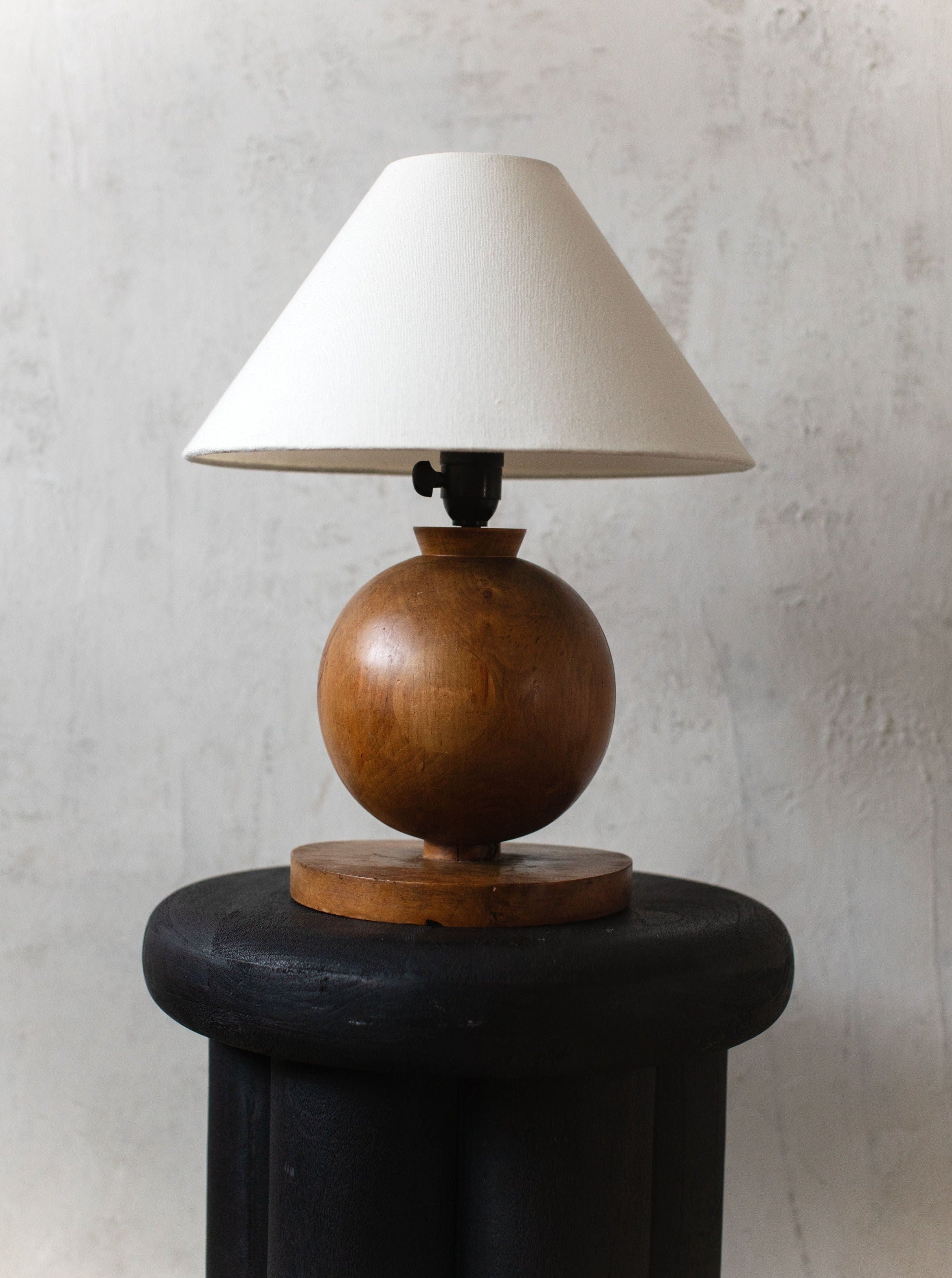 1920's Art Deco Lamp featuring geometric lines and elegant metal detailing