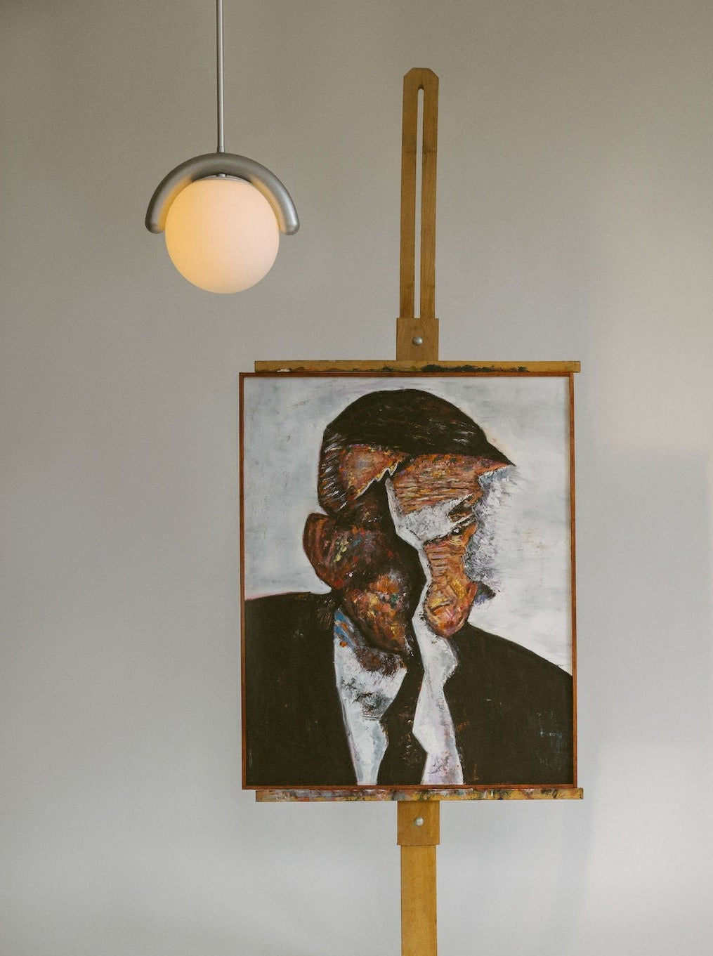 Stunning Lenox Pendant in Brushed Nickel Finish with Frosted Glass Shade