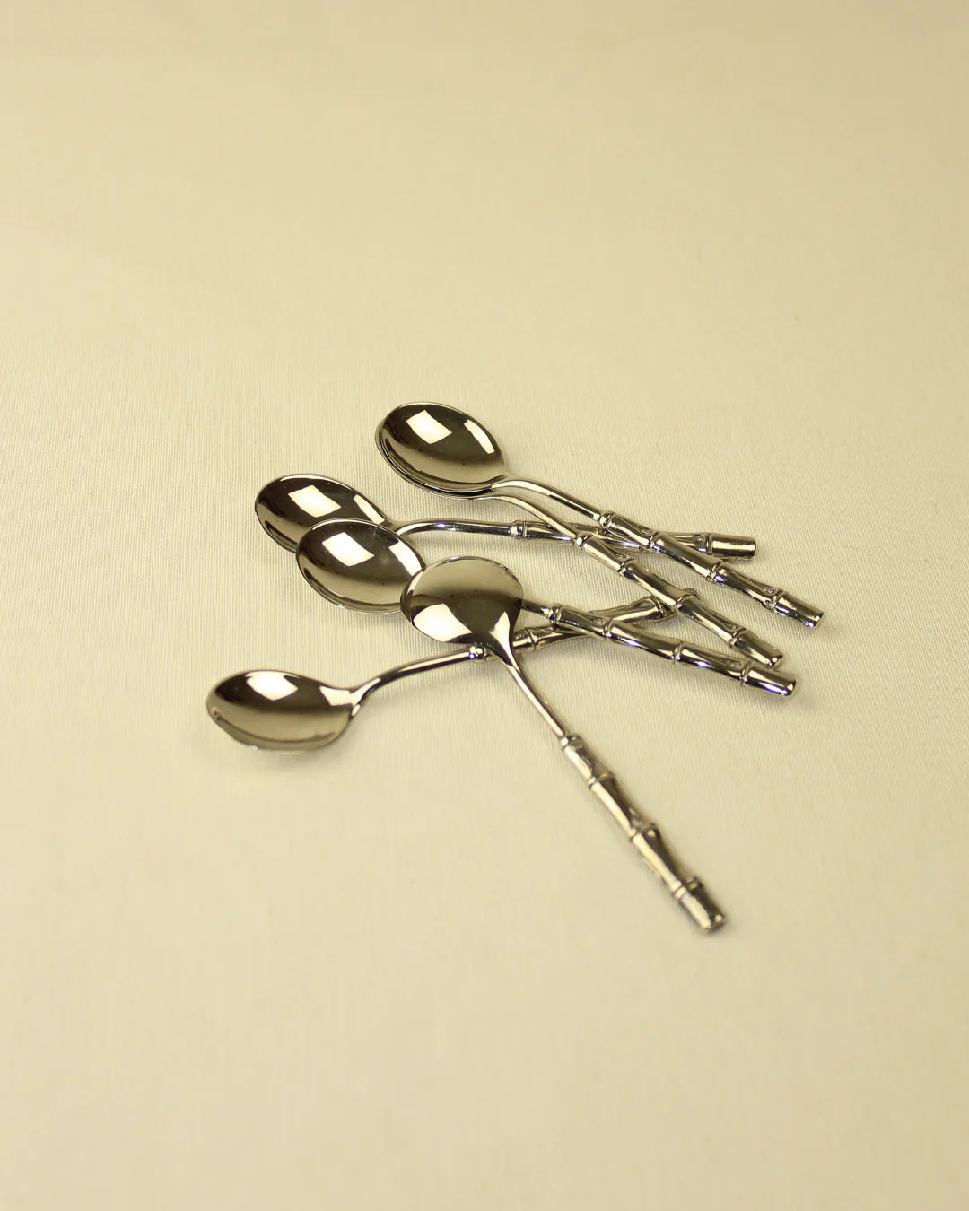 Bamboo Silver-Plated SpoonsLuxury Upscale Goods The Oblist