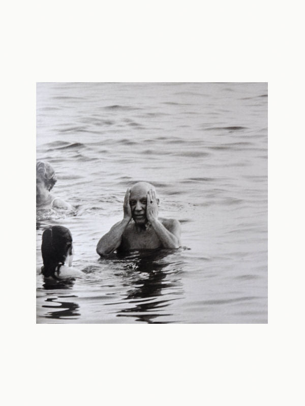  Lucien Clergue: The Intimate Picasso book open to a page featuring a handwritten letter from Picasso to Clergue