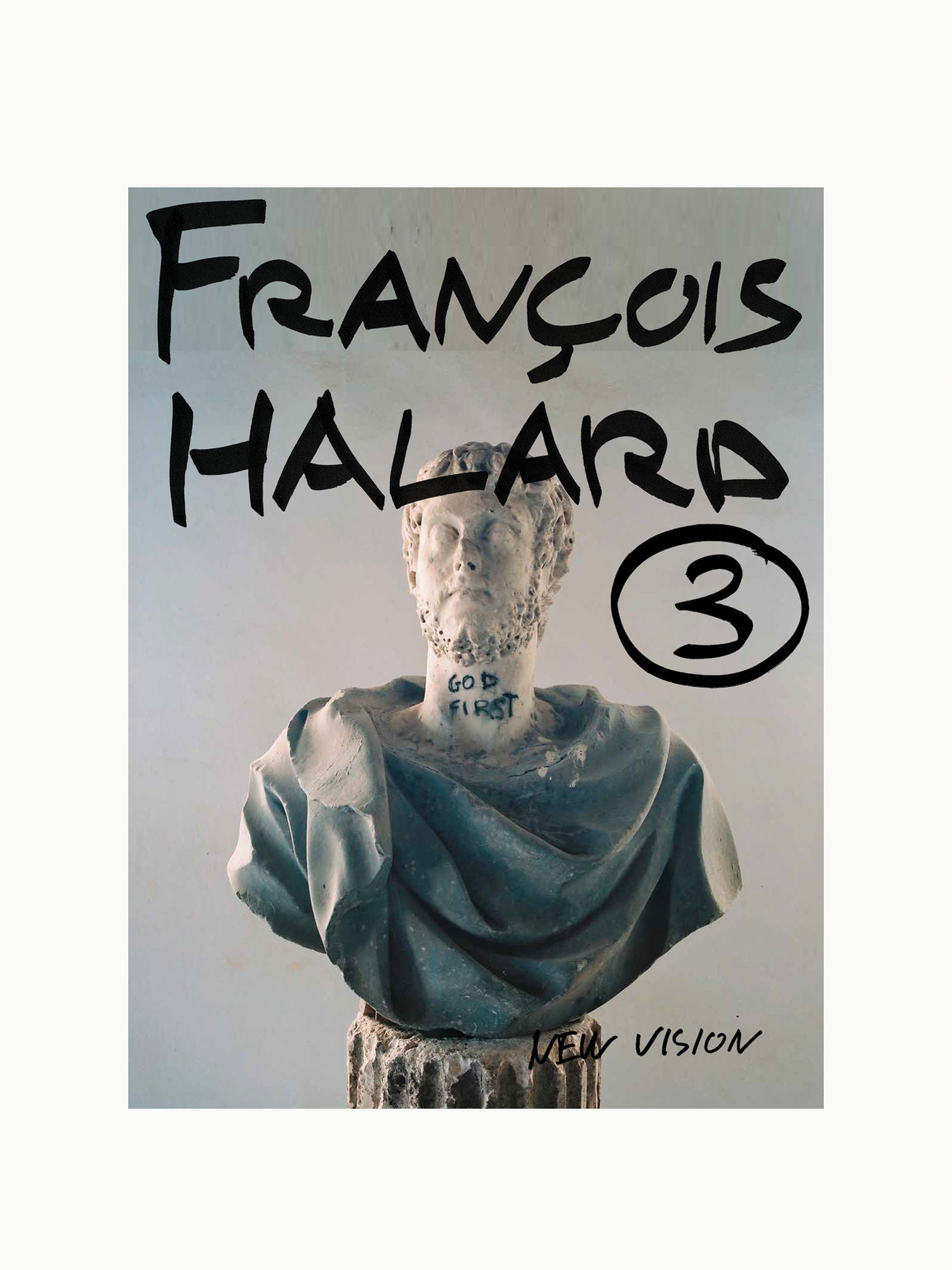 François Halard 3: New Vision book cover featuring a minimalist design with bold typography and a striking color palette