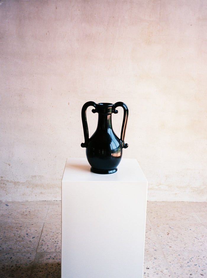 Black Vase for Flower Arrangement