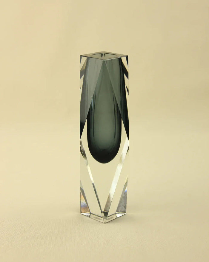 Sommerson  Hand Blown Glass Vase in Lead by  Flavio Poli