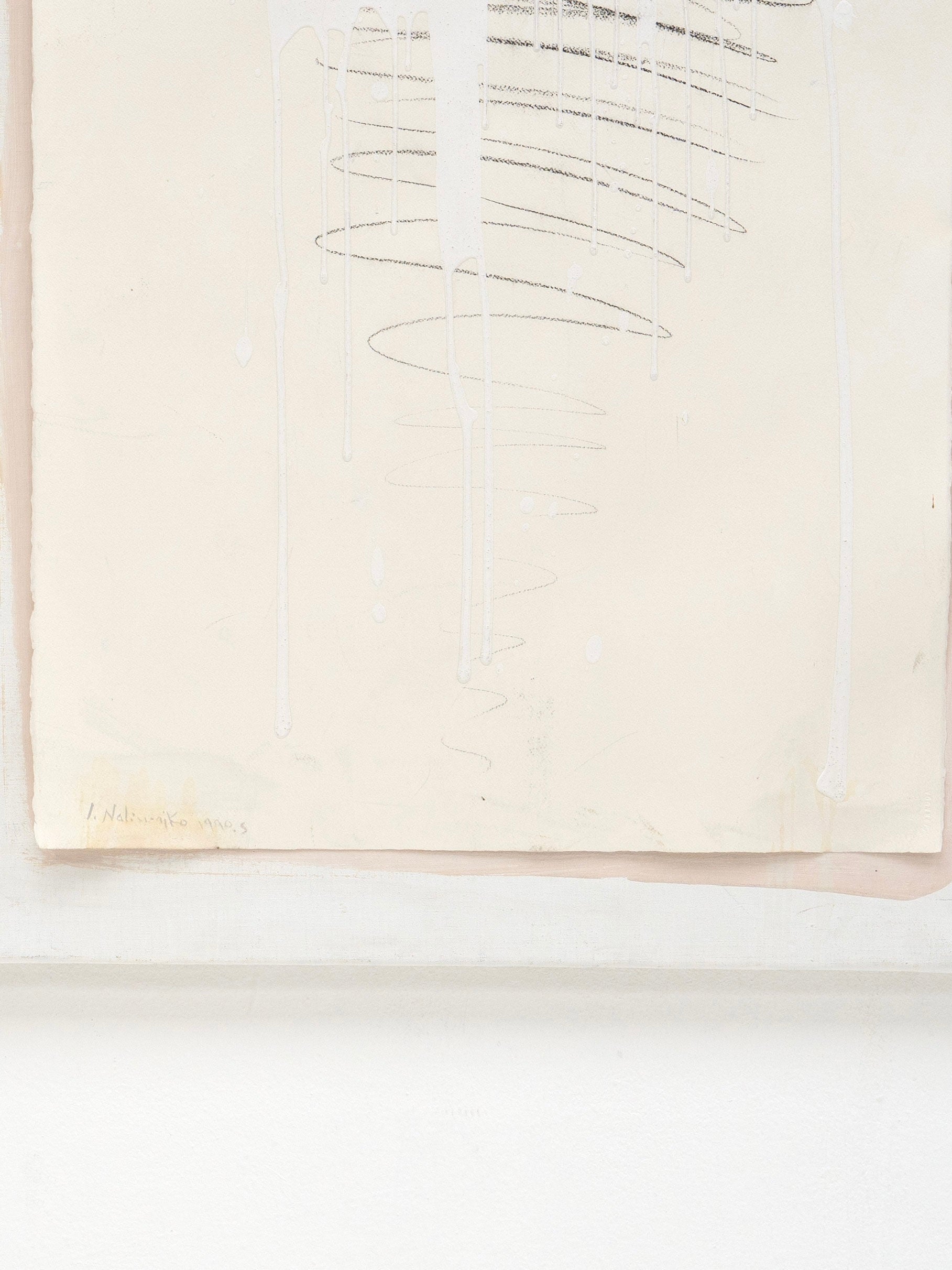 Abstract Mixed Media Composition by J. Naliwajko (1938 - 2017), 1990