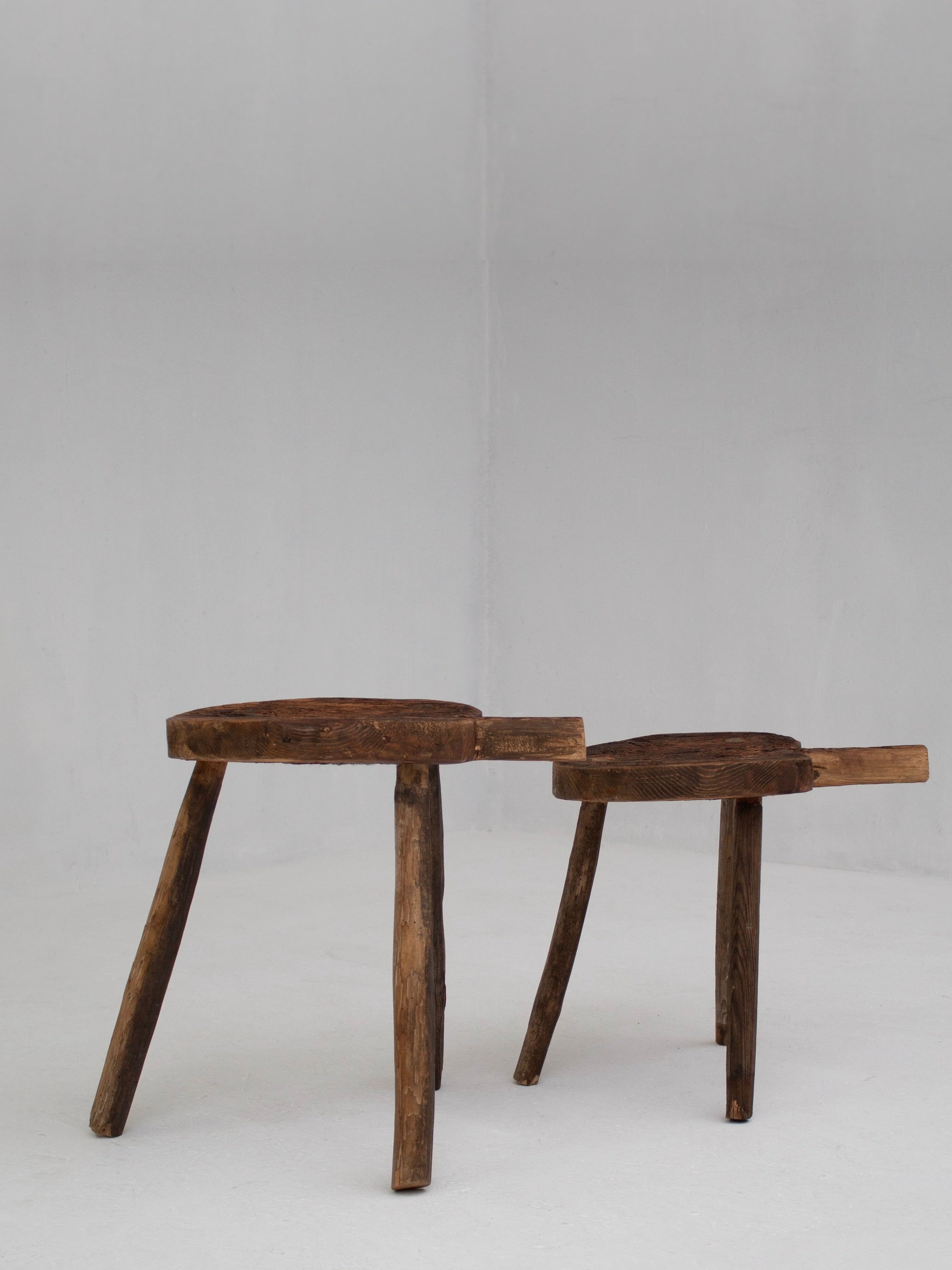 Rustic Antique Wooden Stools
