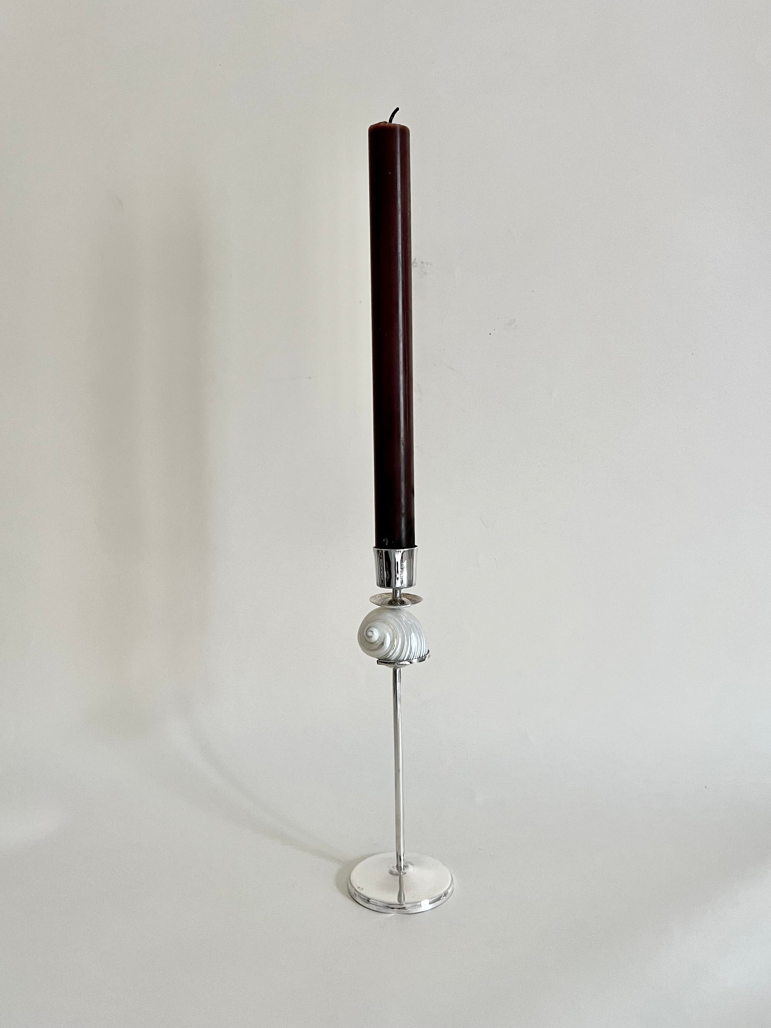 Silver Spiral Candleholder