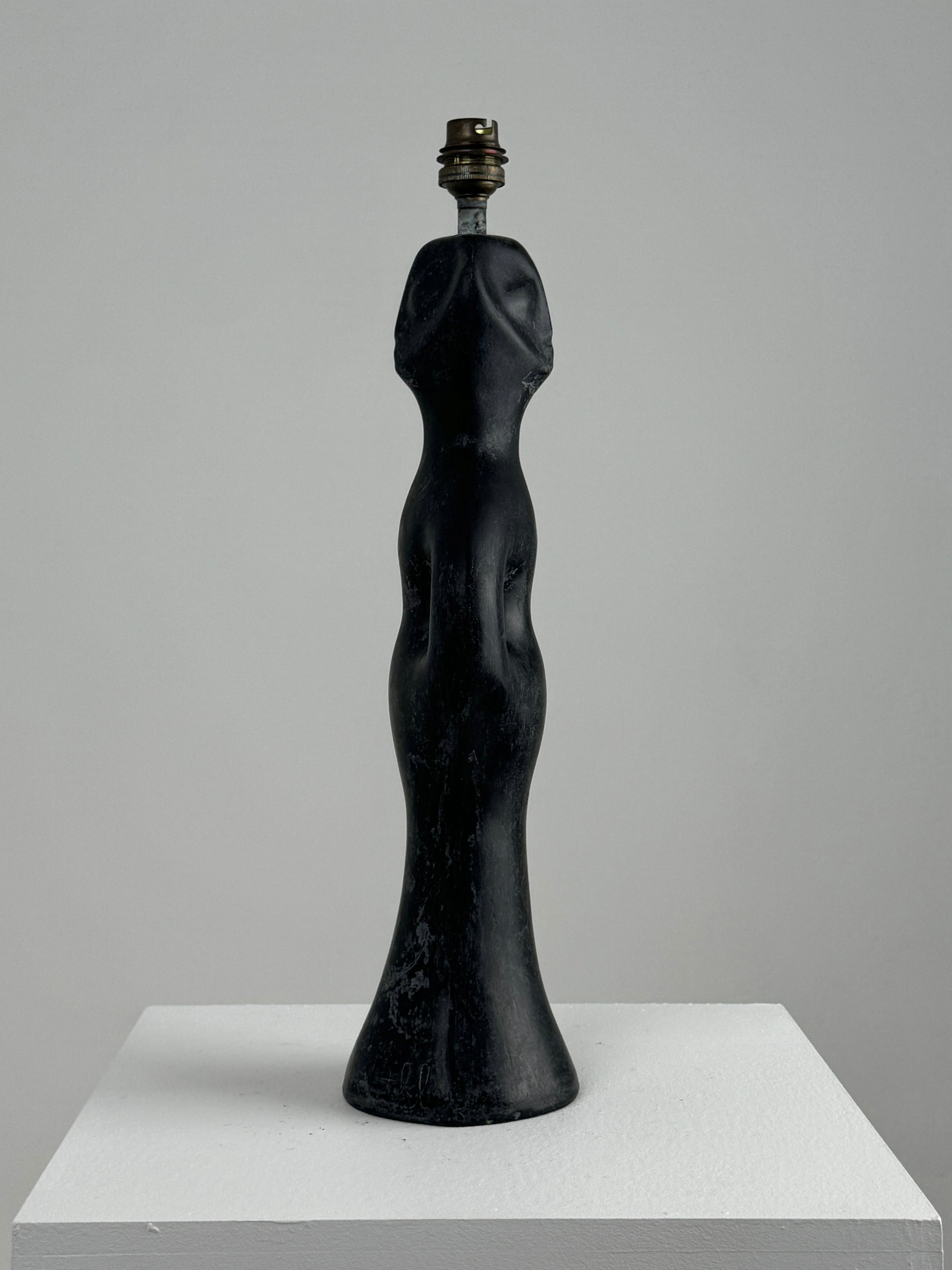 Black Marble Anthropomorphic Table Lamp