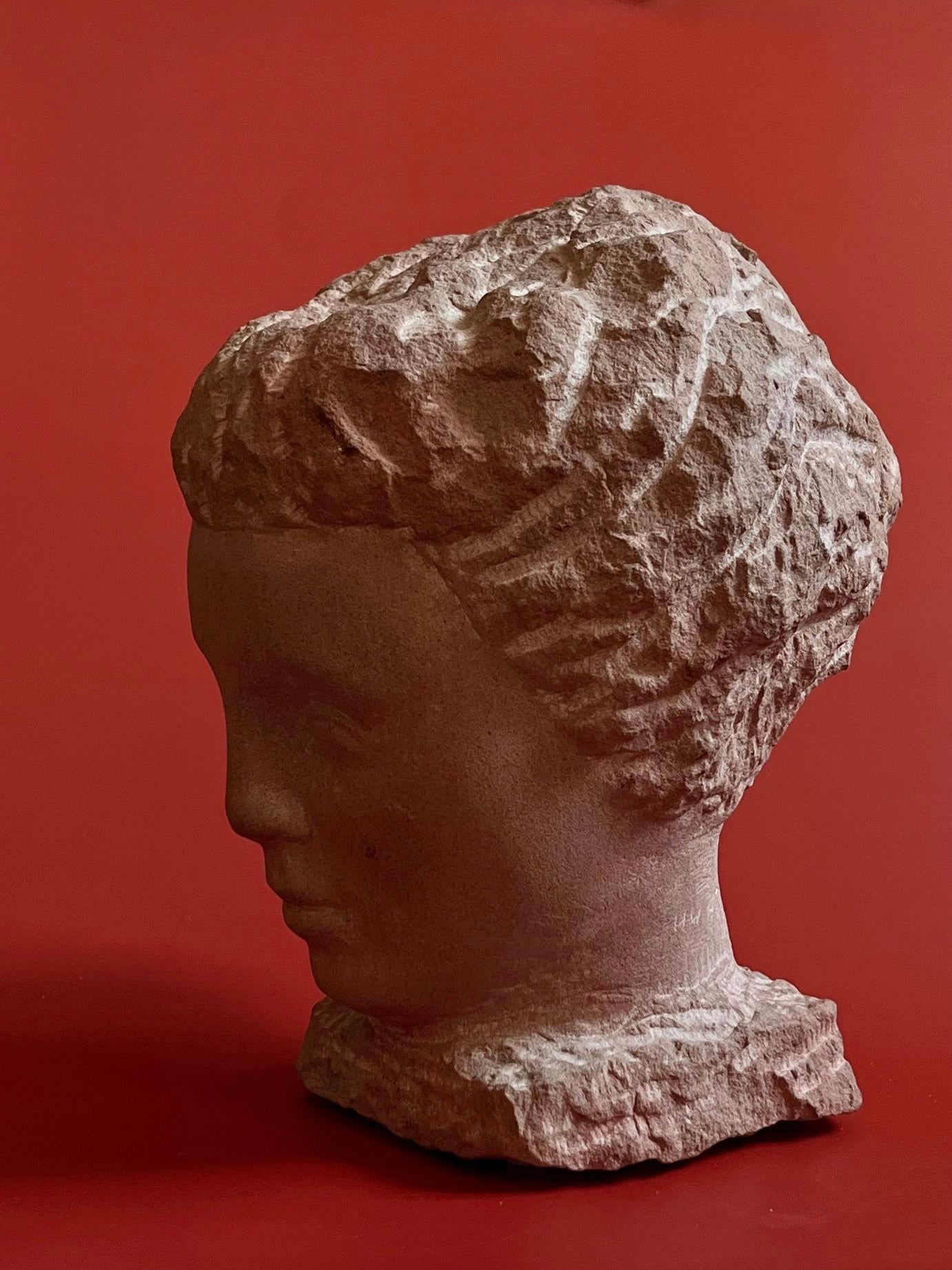 Stone Bust by Helge W. Högbom 1950s
