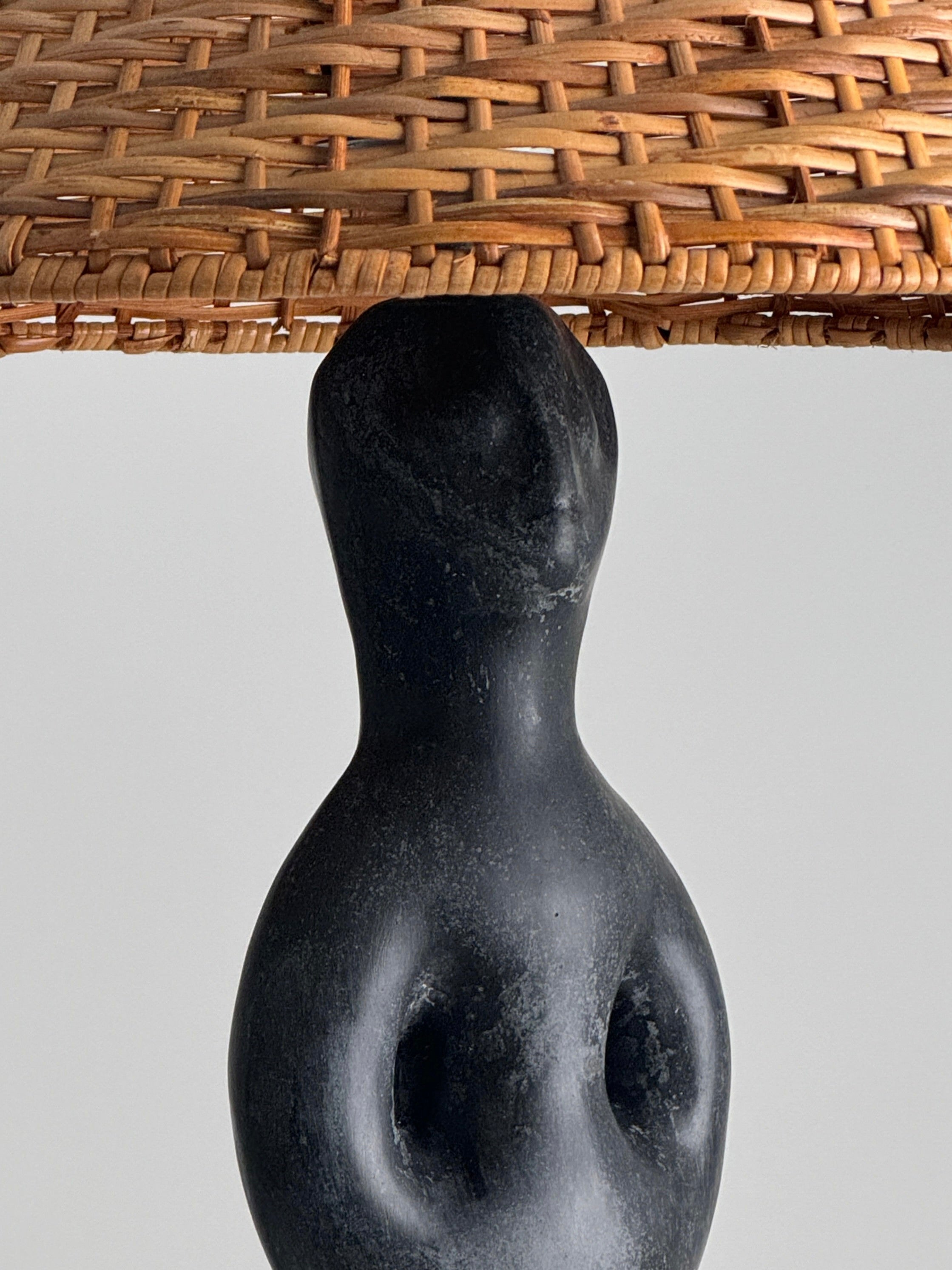 Black Marble Anthropomorphic Table Lamp