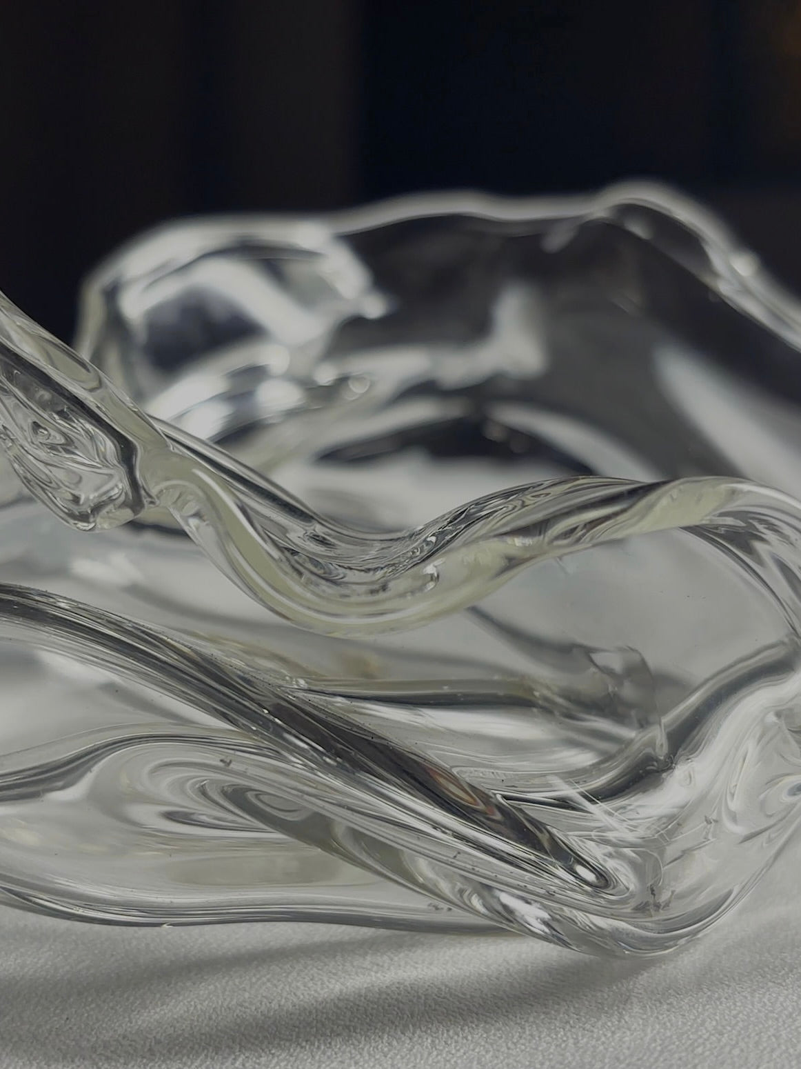 Transparent Melted Ashtray