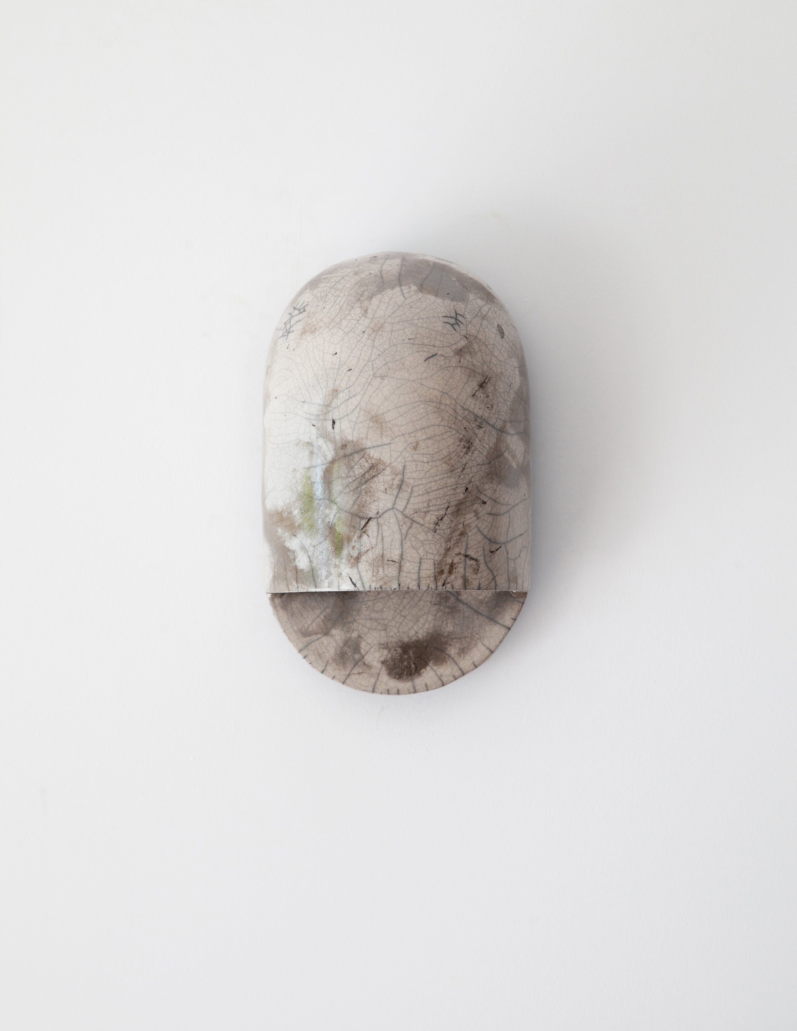 Tera Sconce Raku — alternate view
