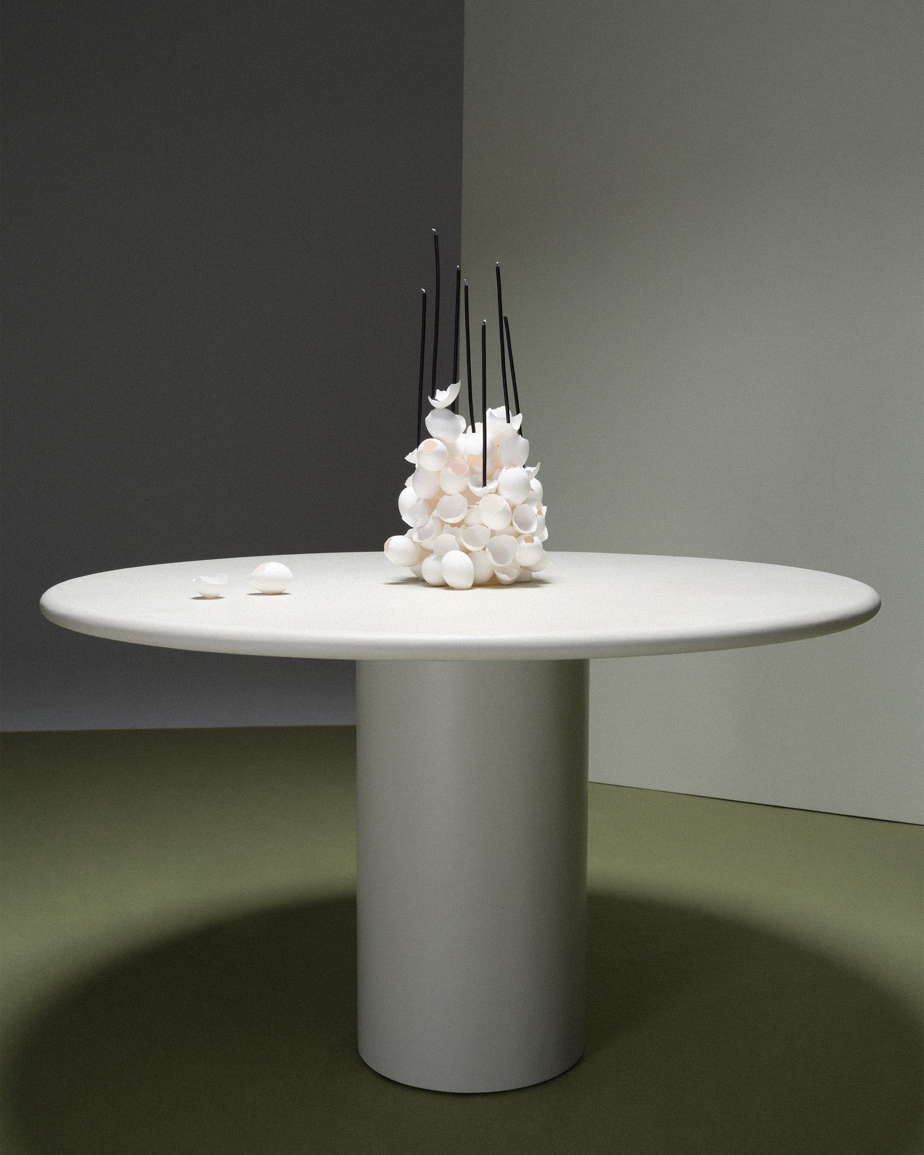 Gio Dining Table by MarlotBaus | The Oblist — modern white finish