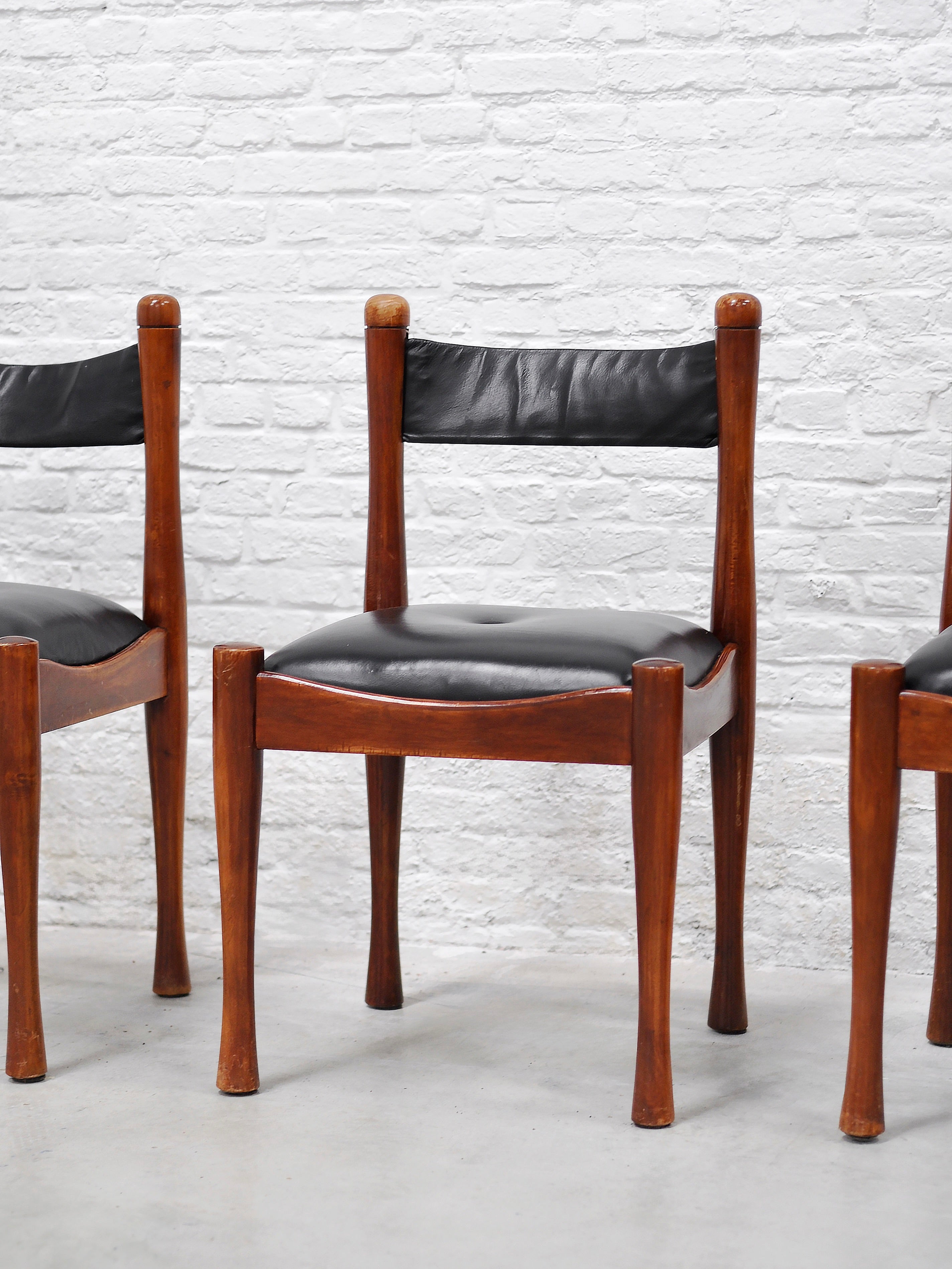 Set of Six Model 620 Chairs by Silvio Coppola, Italy, 1960s