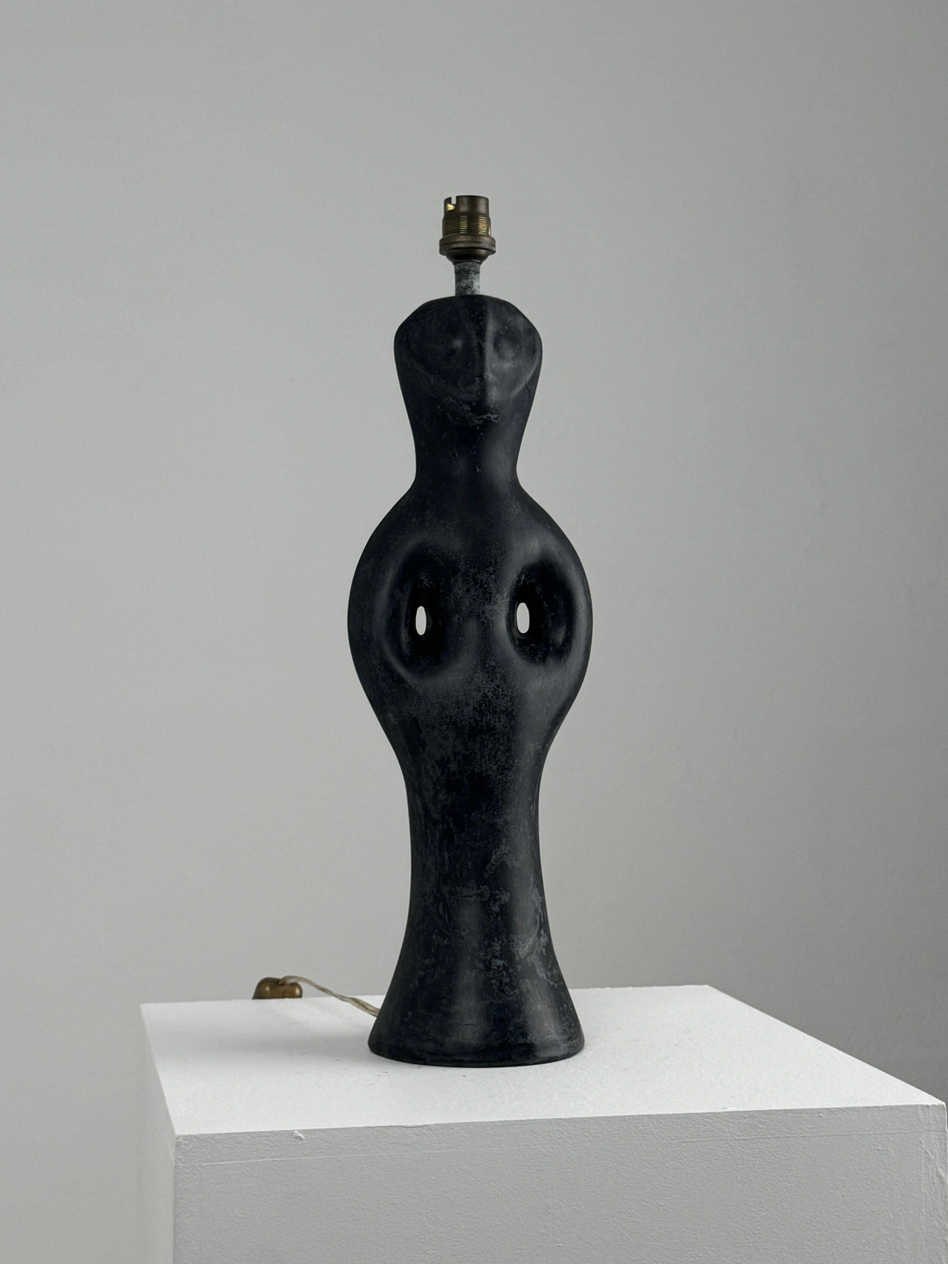 Black Marble Anthropomorphic Table Lamp by Figure | The Oblist