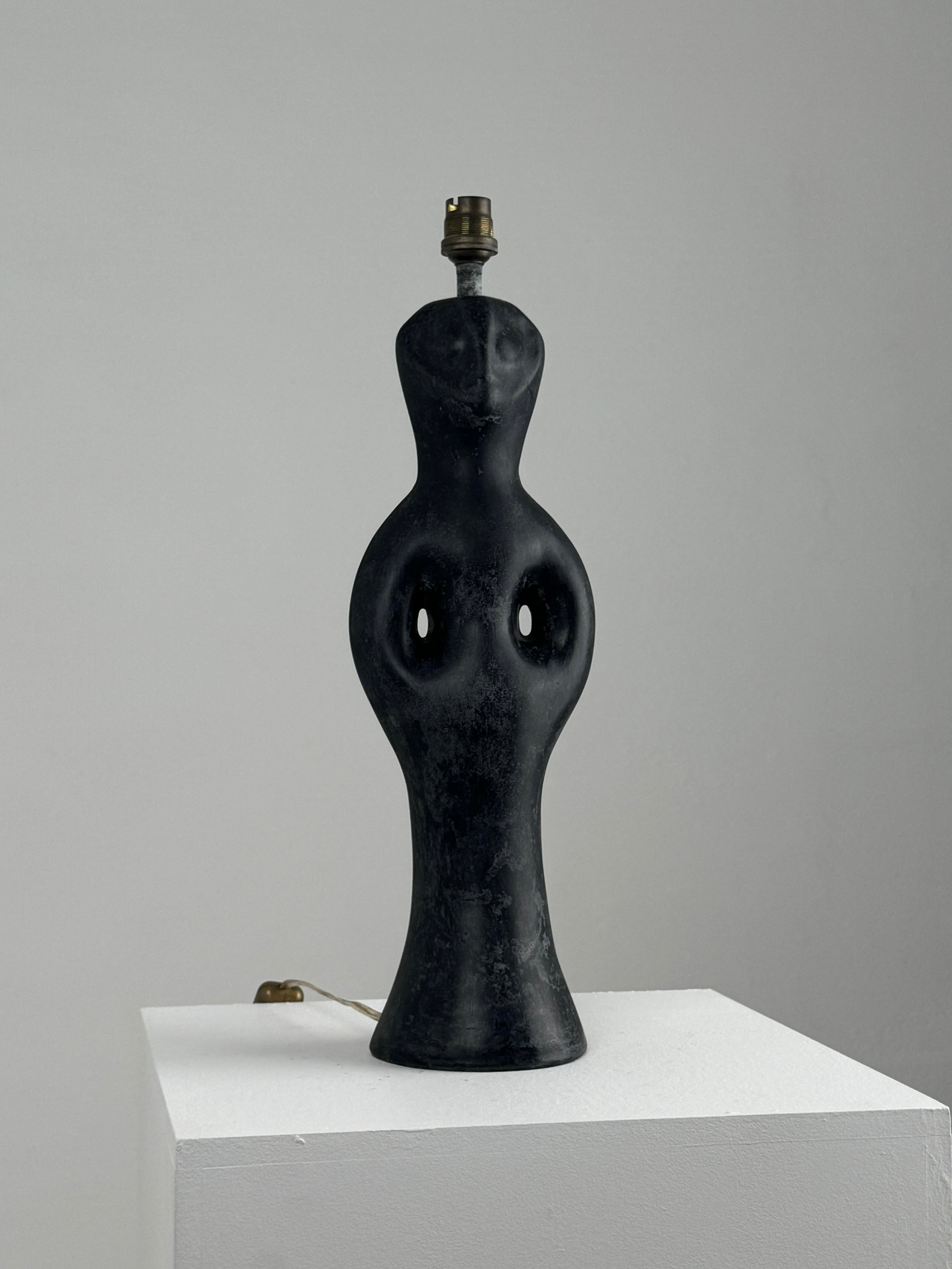 Black Marble Anthropomorphic Table Lamp