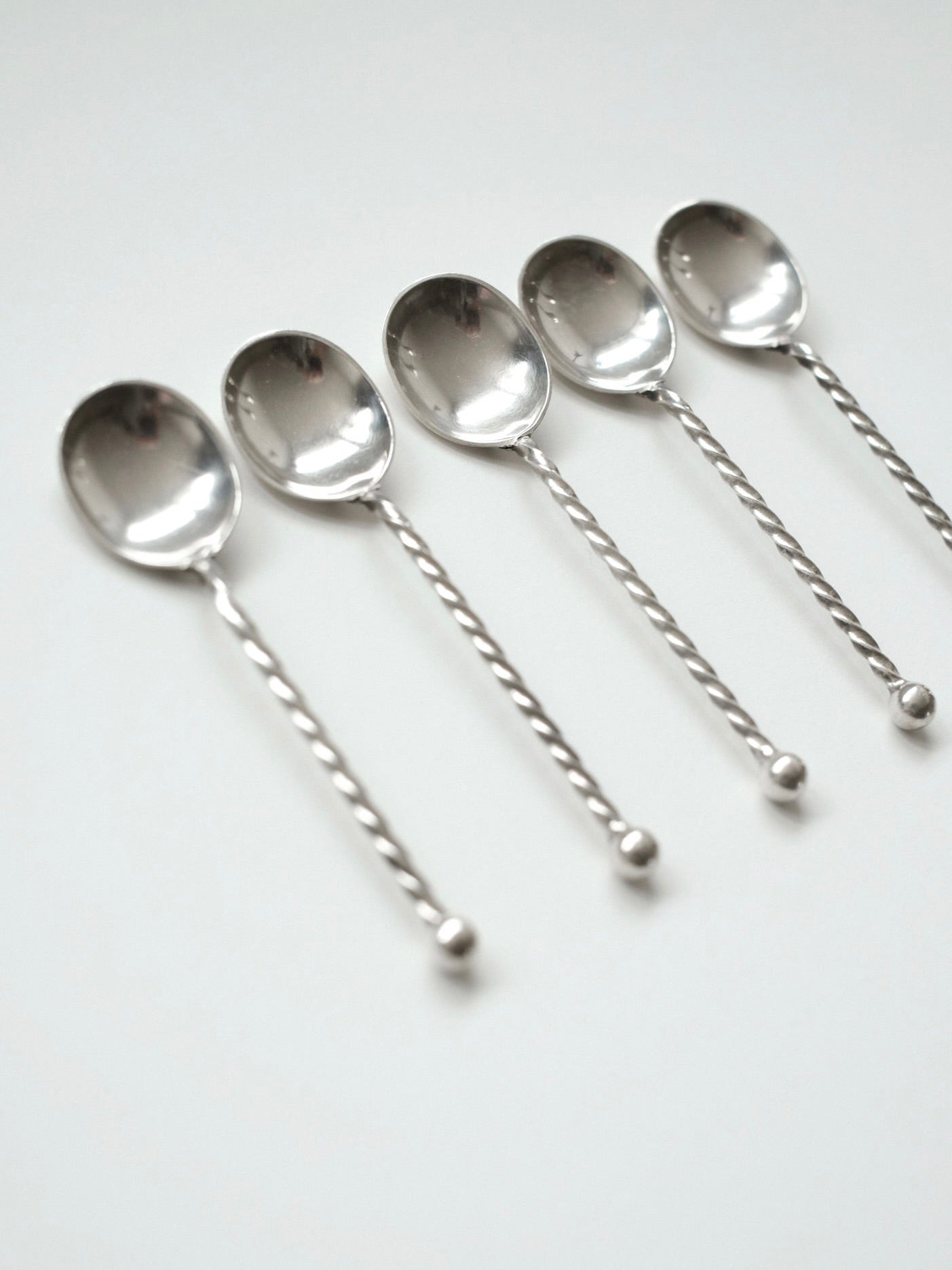 Set of 5 Silver-plated Spoons