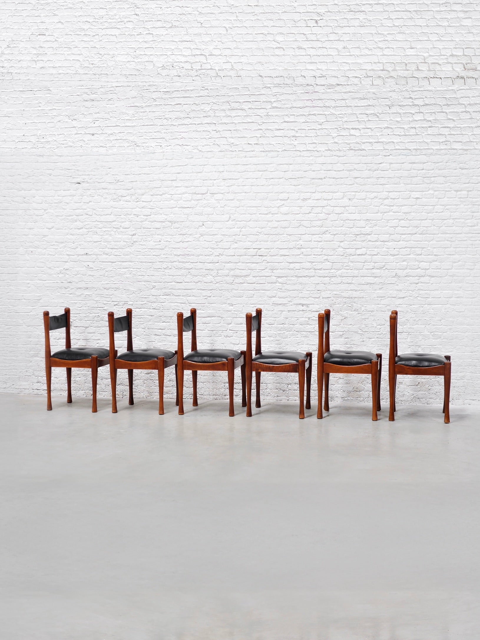 Set of Six Model 620 Chairs by Silvio Coppola, Italy, 1960s