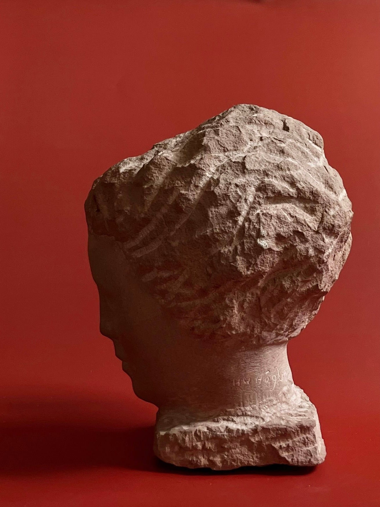 Stone Bust by Helge W. Högbom 1950s