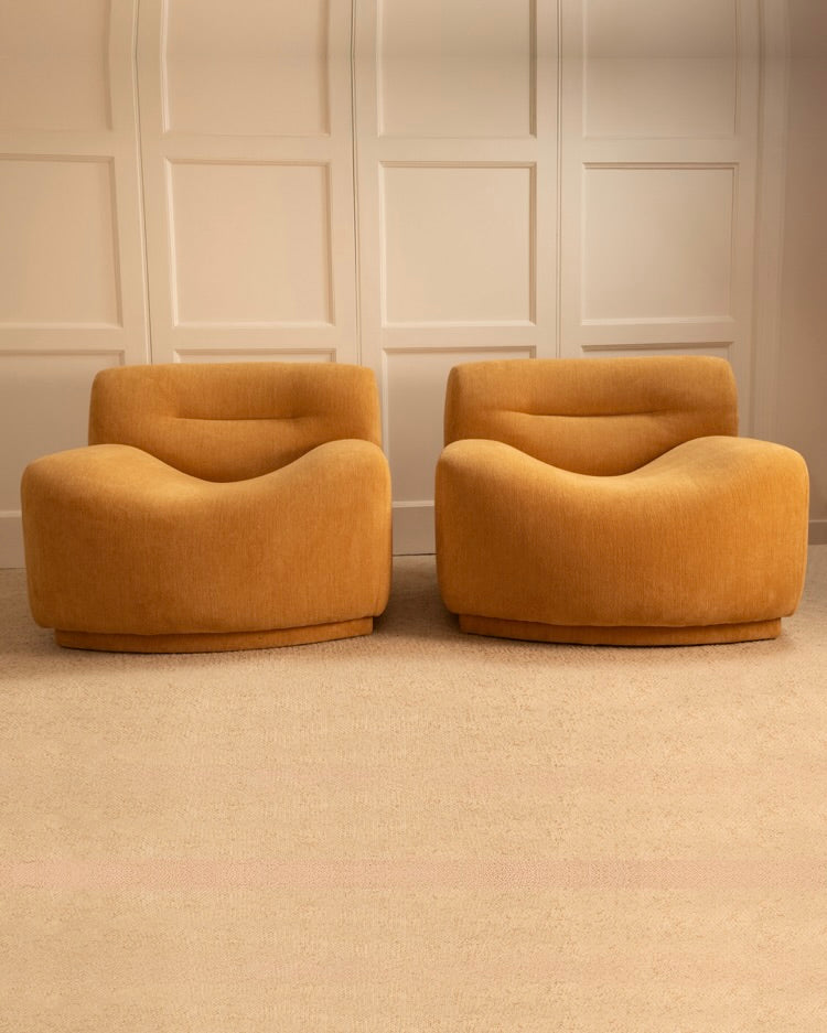 Wavy Armchairs - Italian 1970s