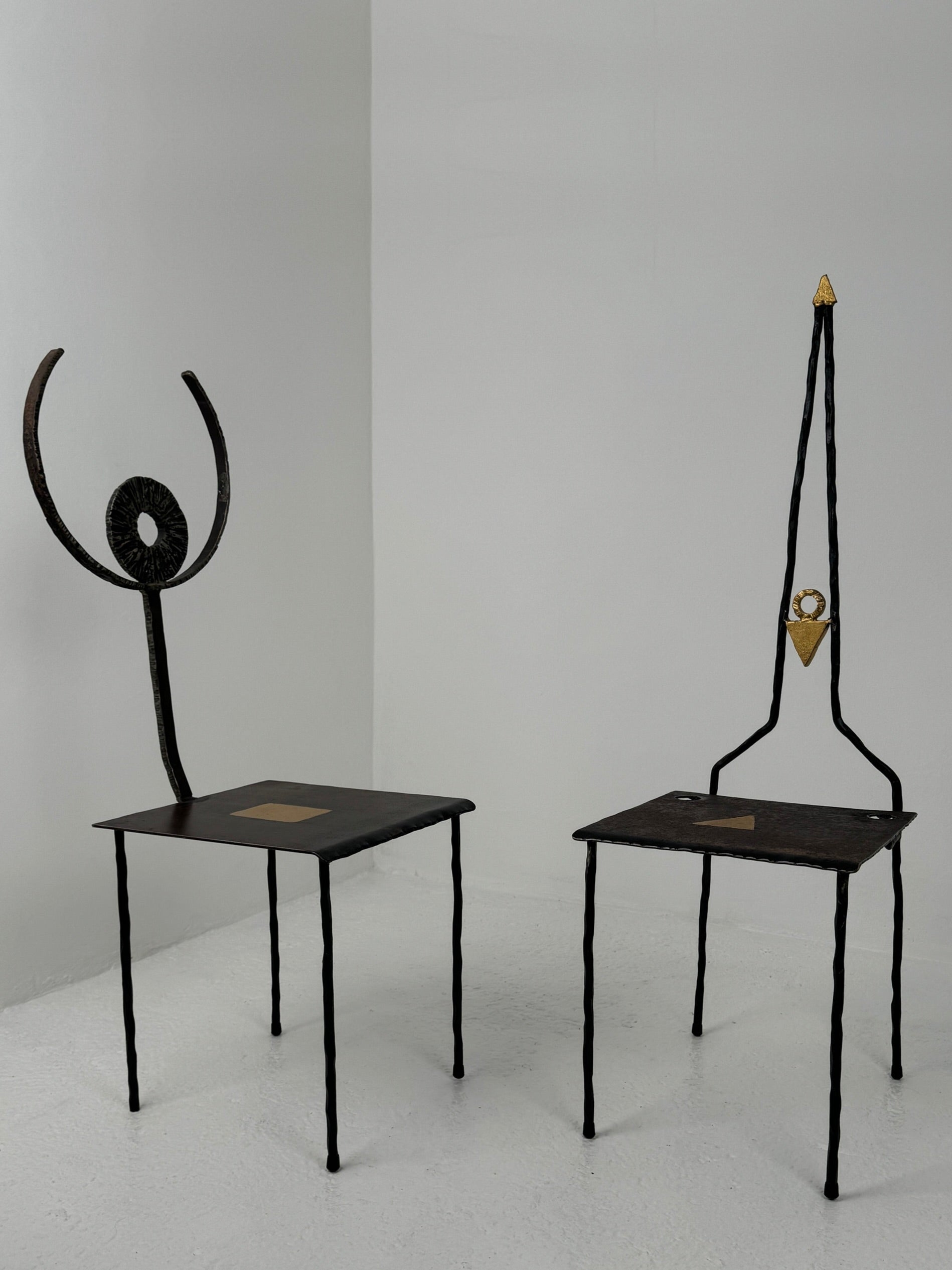 Pair of Chairs by Jean-Jacques Argueyrolles