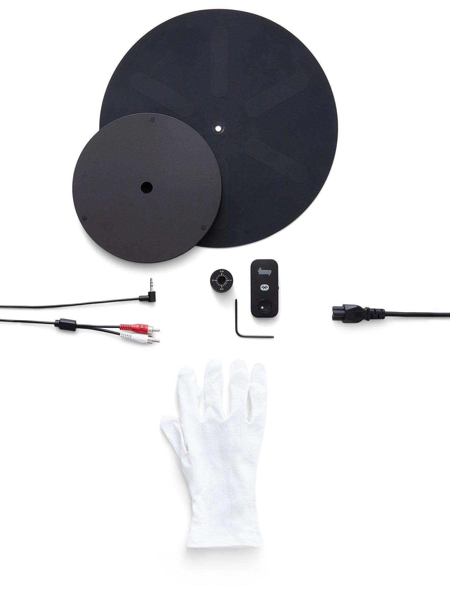 Transparent Turntable Black - Bluetooth