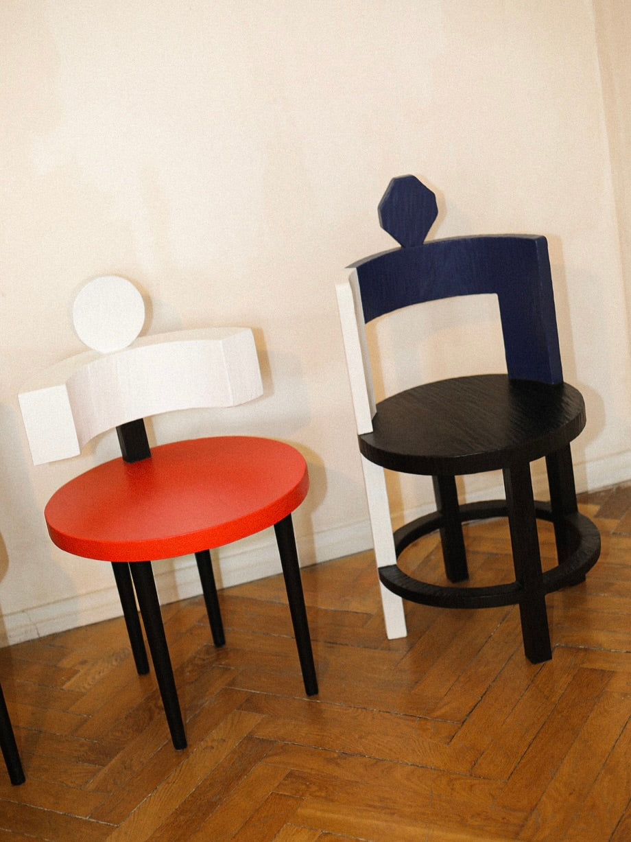 Sculptural Chair II in Primary Colors