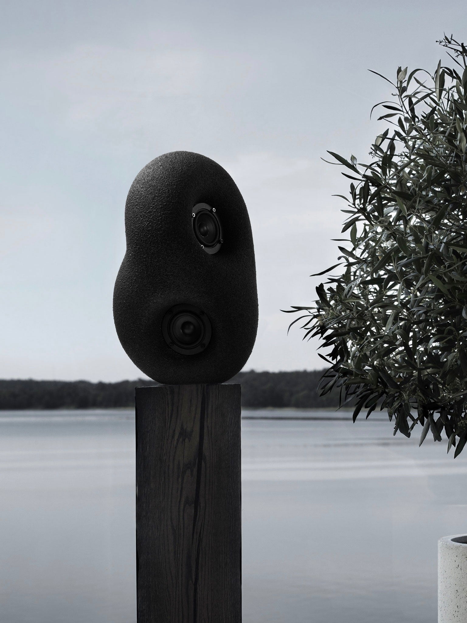 Sculpture Acoustique Noir - Bluetooth