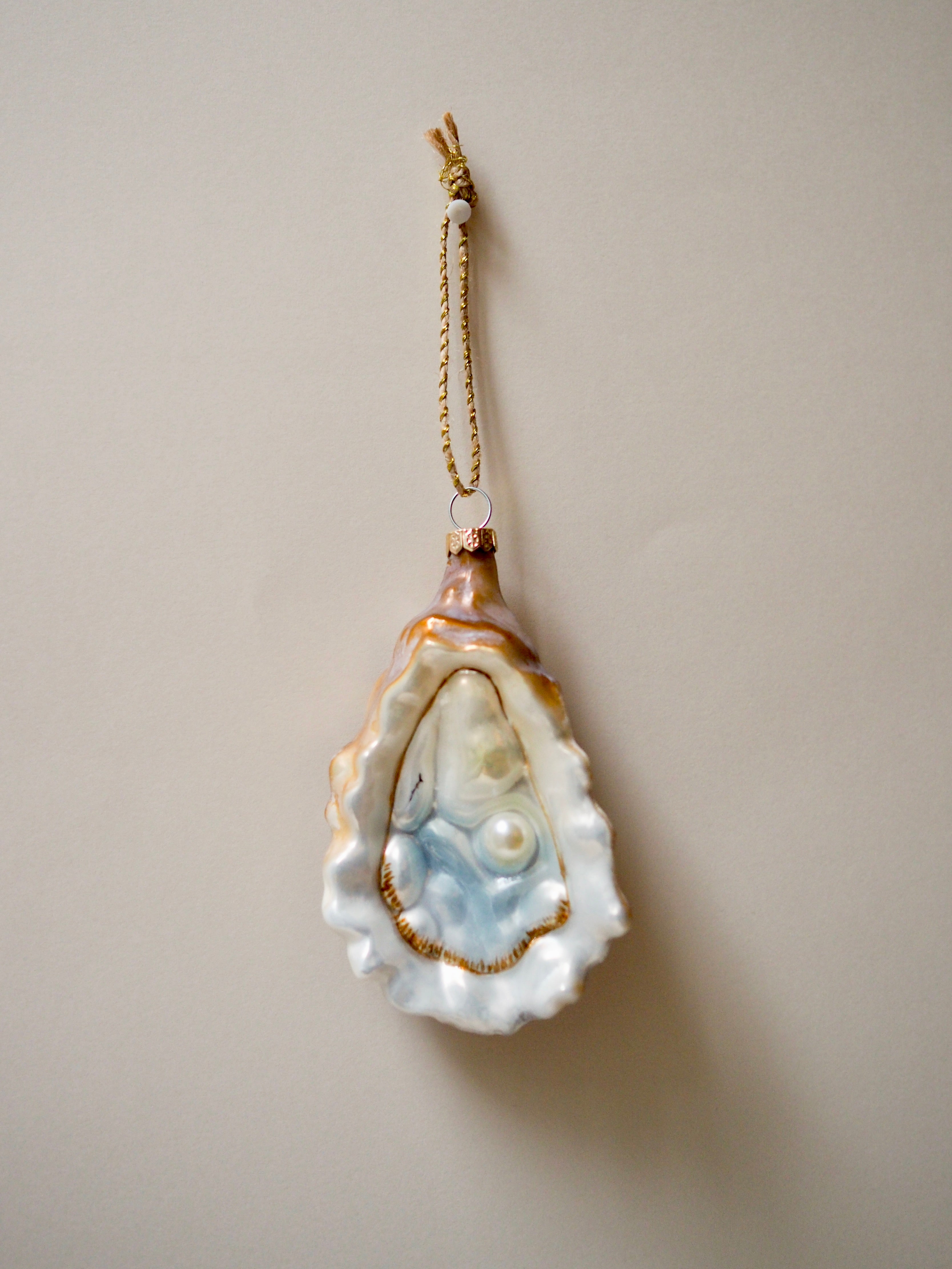 Blue Oyster Holiday Ornament