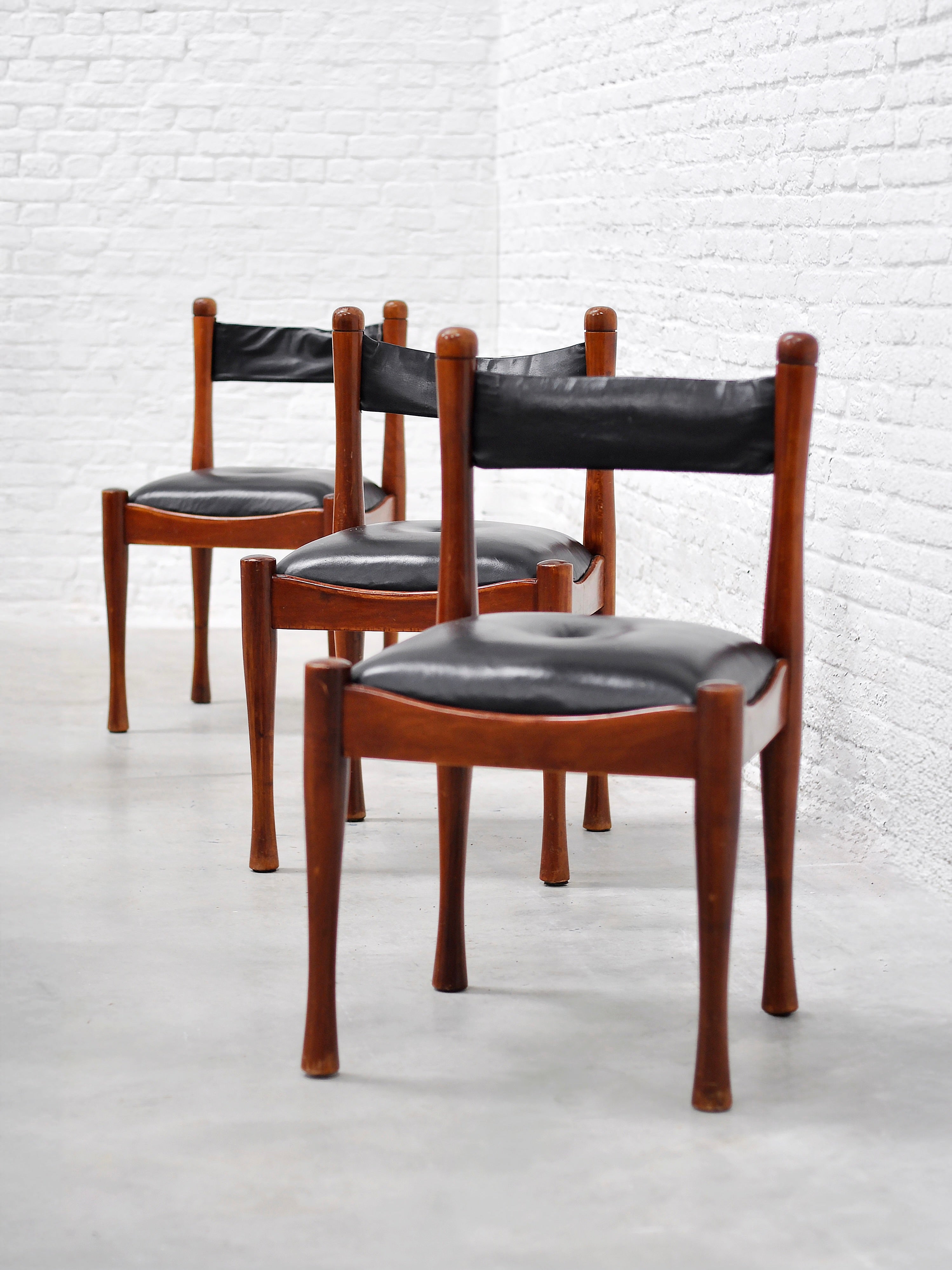 Set of Six Model 620 Chairs by Silvio Coppola, Italy, 1960s