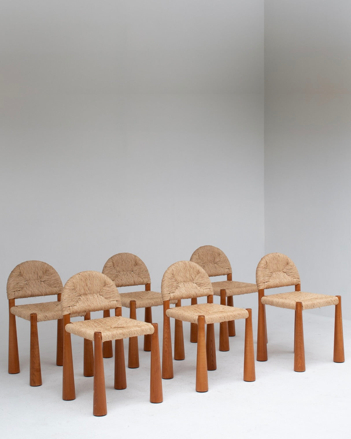 Ensemble de 6 chaises de salle à manger “Toscanolla” par Alessandro Becchi pour Giovannetti