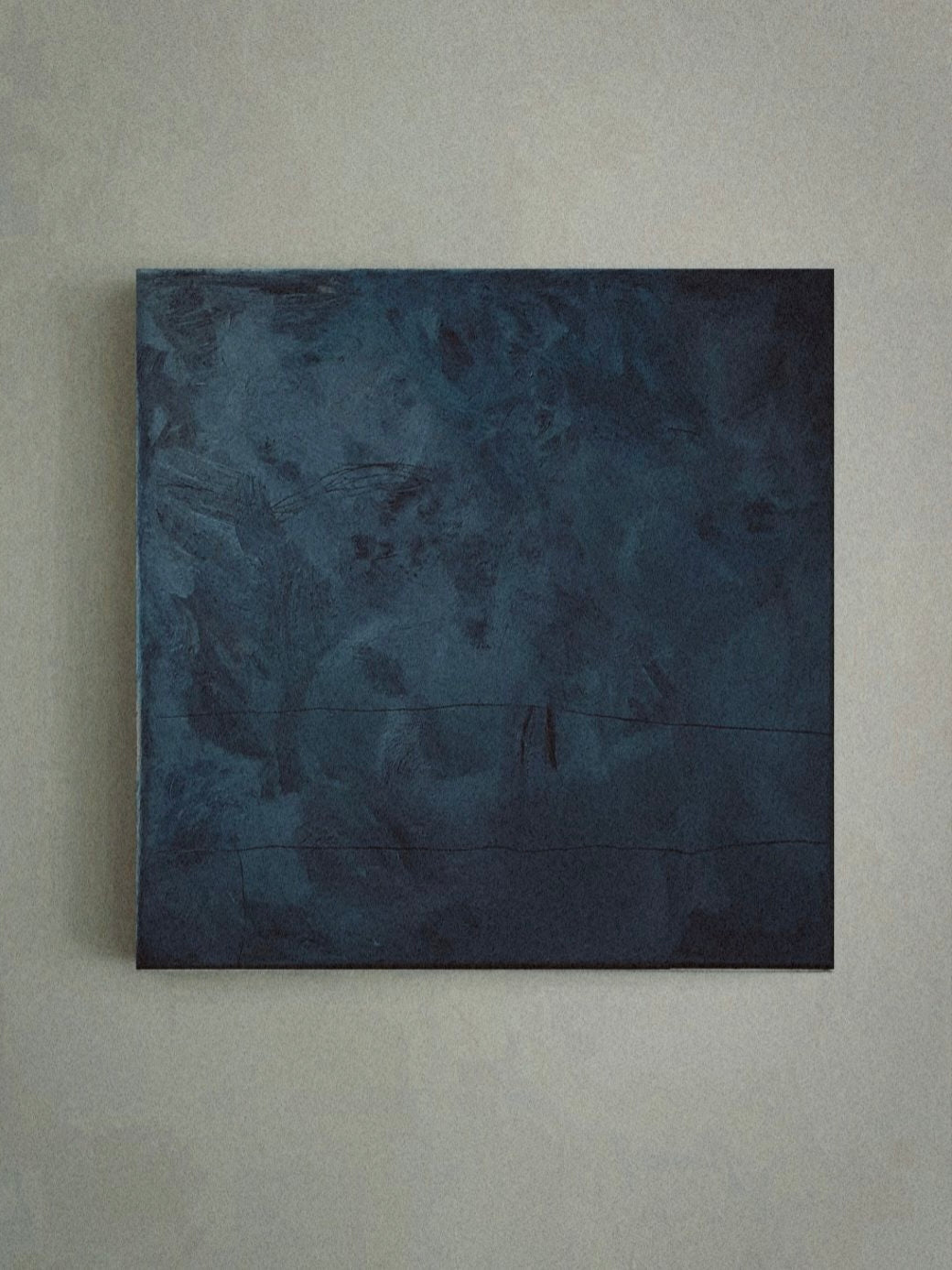 "Study of Mood in Sapphire" Painting