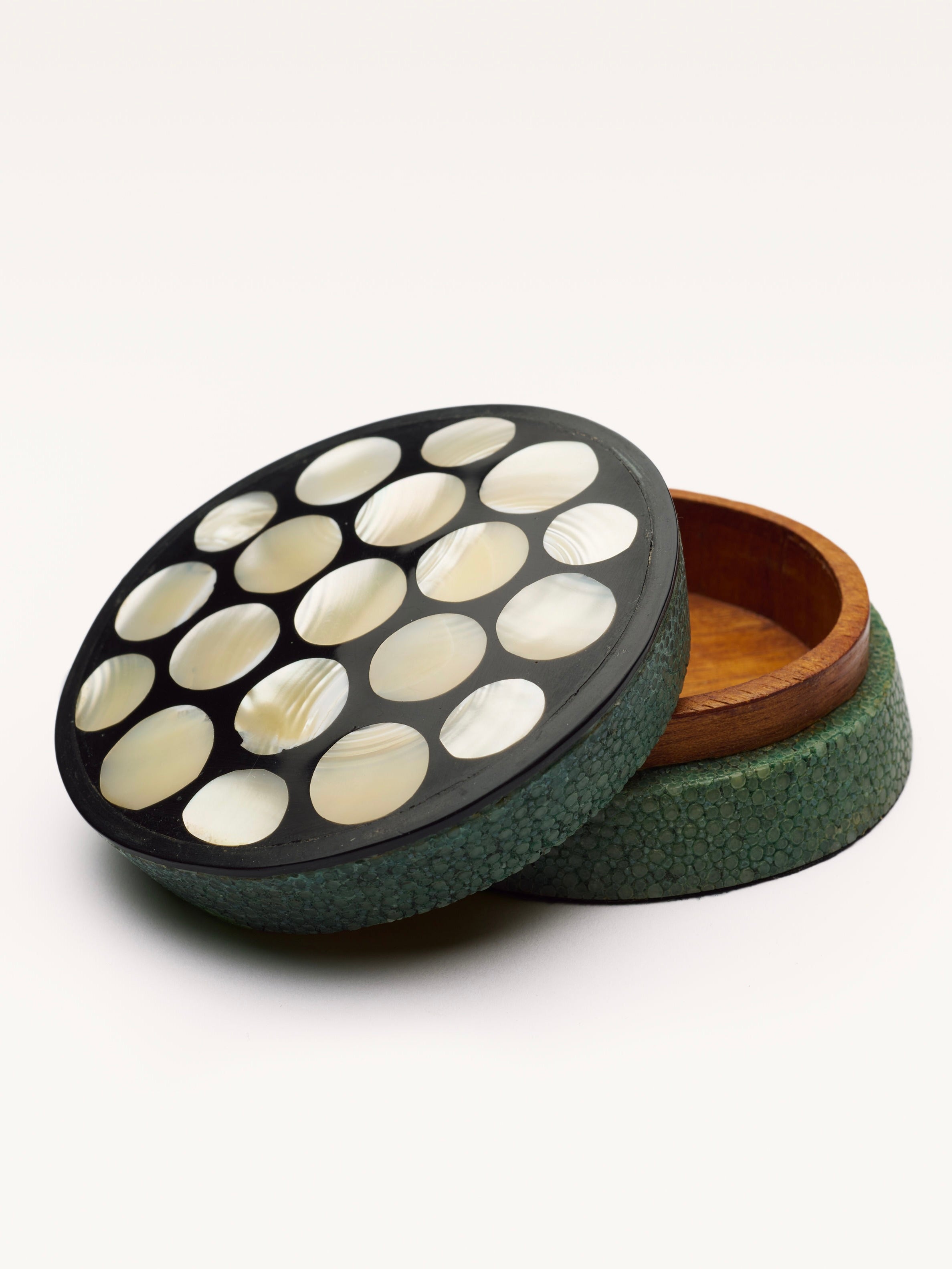 Small Shagreen Pearl Box