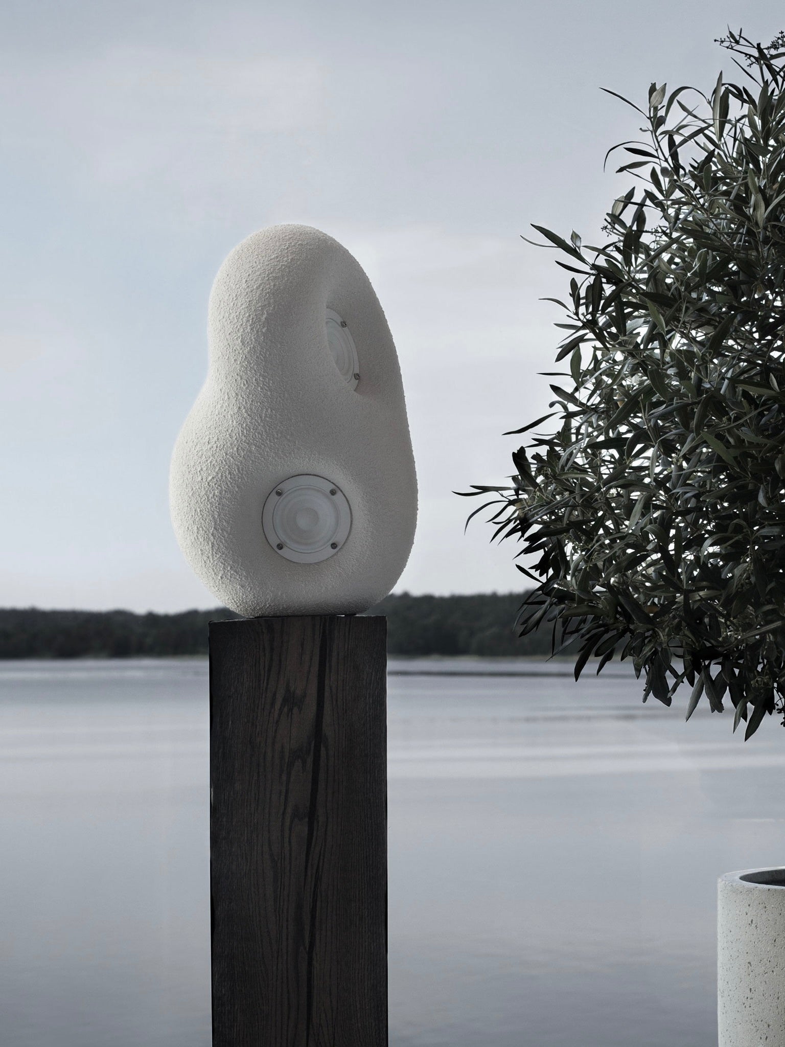 Sculpture Acoustique Blanche - Bluetooth
