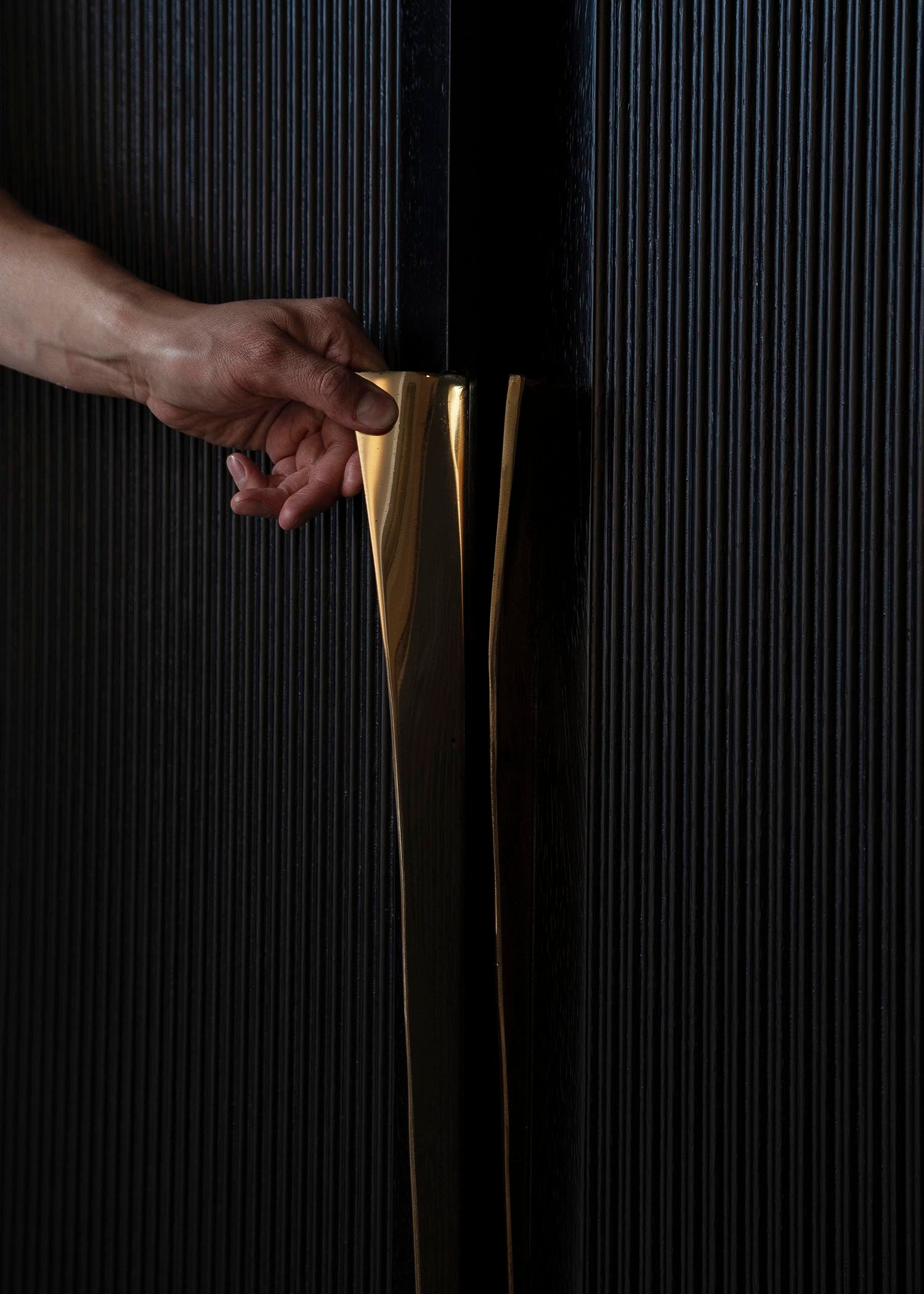 'PERFIDIA 01' Bar Cabinet in Solid Wood