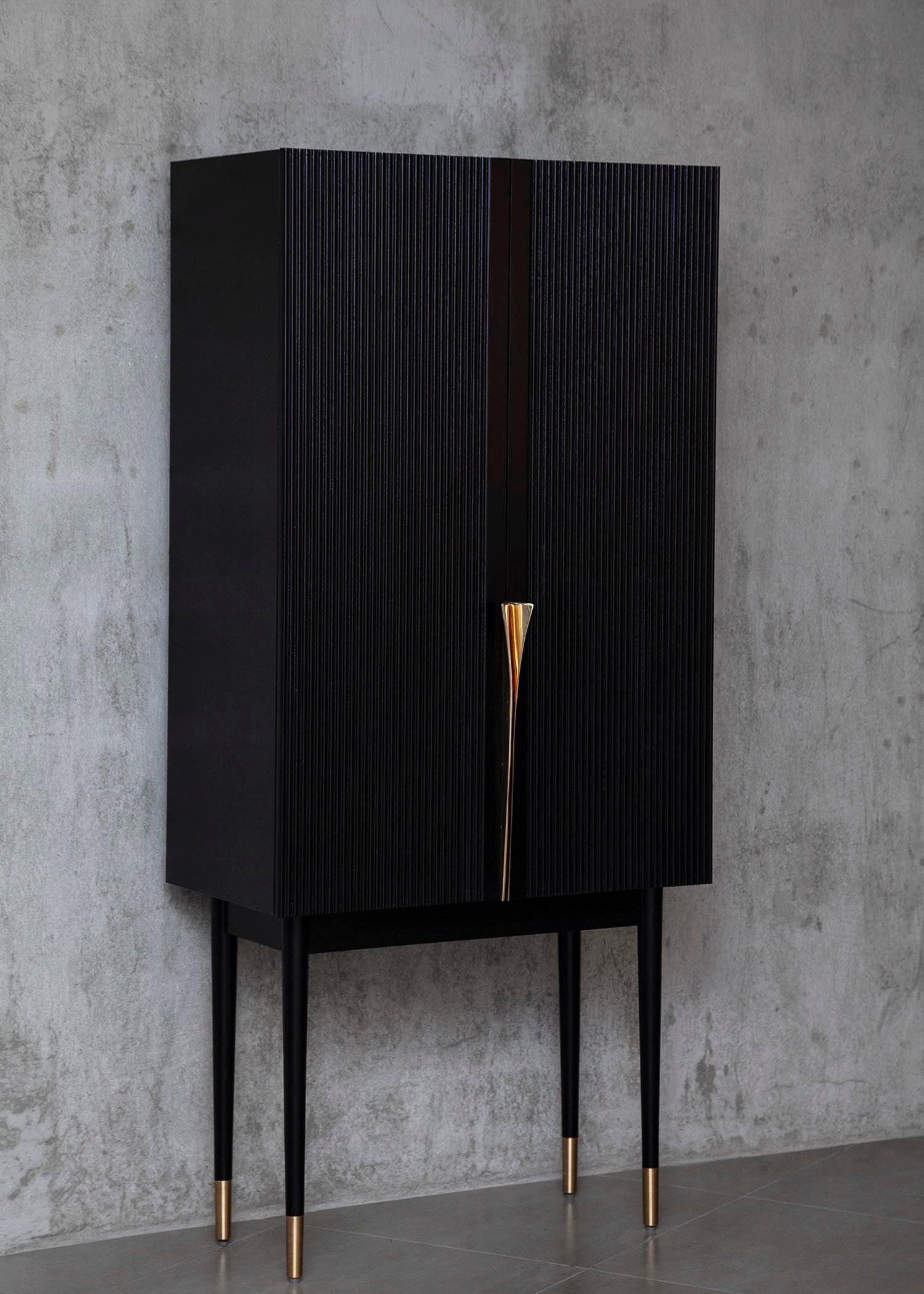 'PERFIDIA 01' Bar Cabinet in Solid Wood