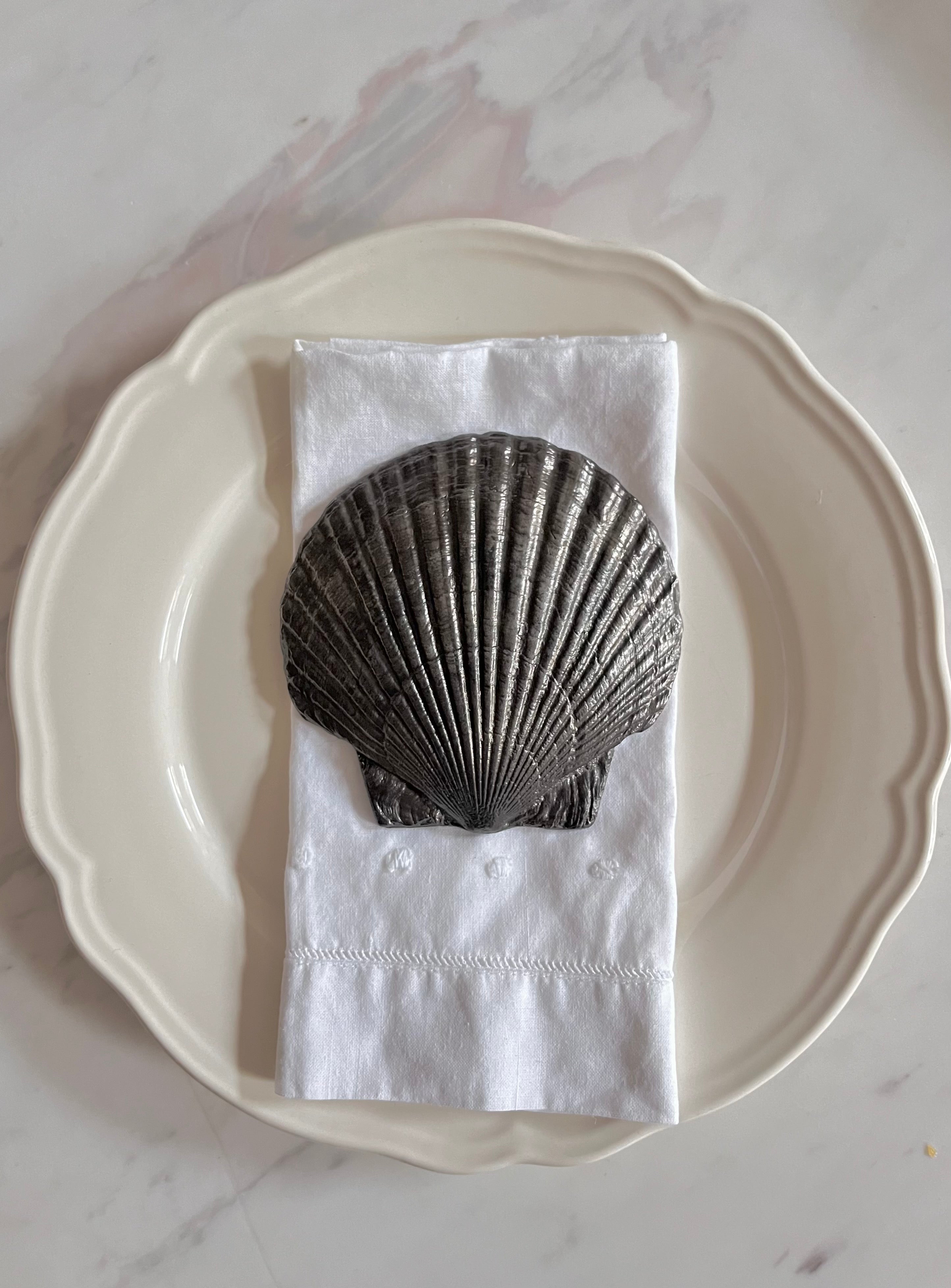 Hand Sculpted Clam Shell Plate